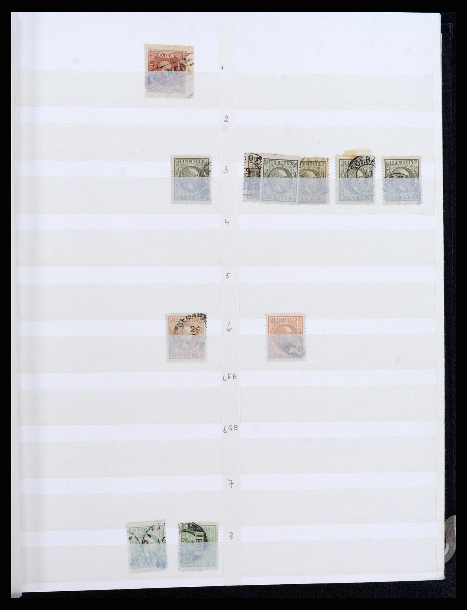 36528 002 - Postzegelverzameling 36528 Nederlands Indië 1864-1948.
