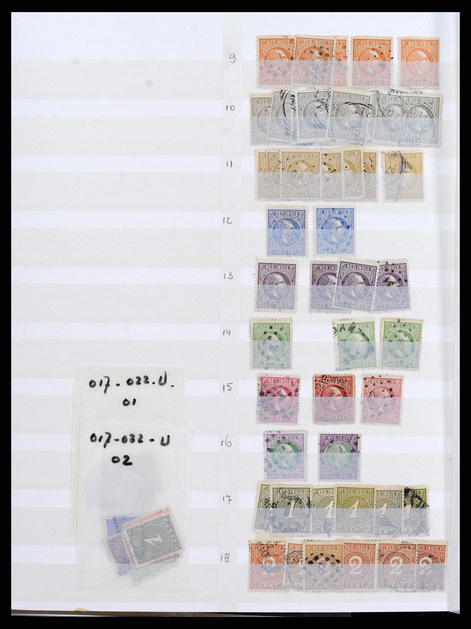 36528 003 - Postzegelverzameling 36528 Nederlands Indië 1864-1948.