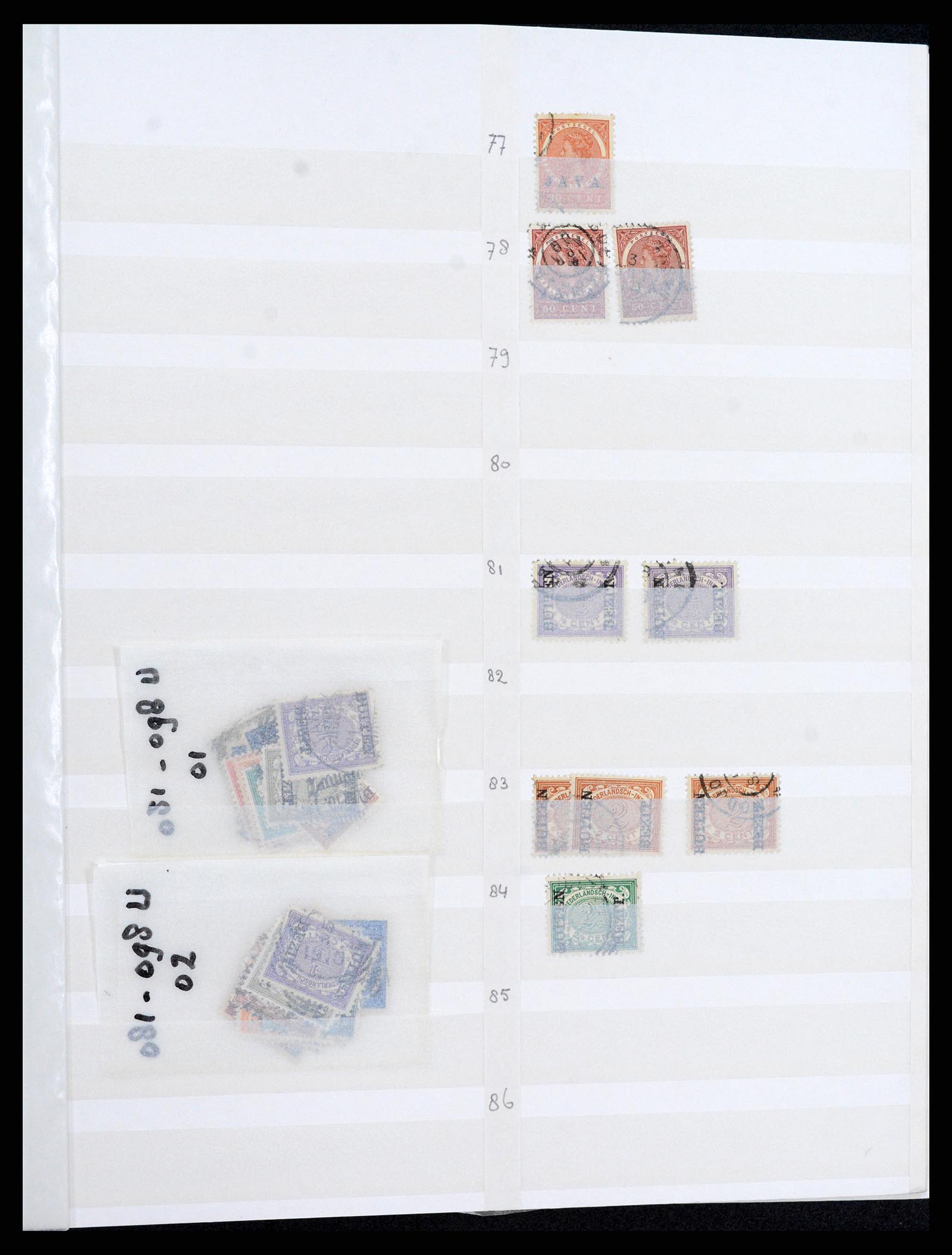 36528 010 - Postzegelverzameling 36528 Nederlands Indië 1864-1948.