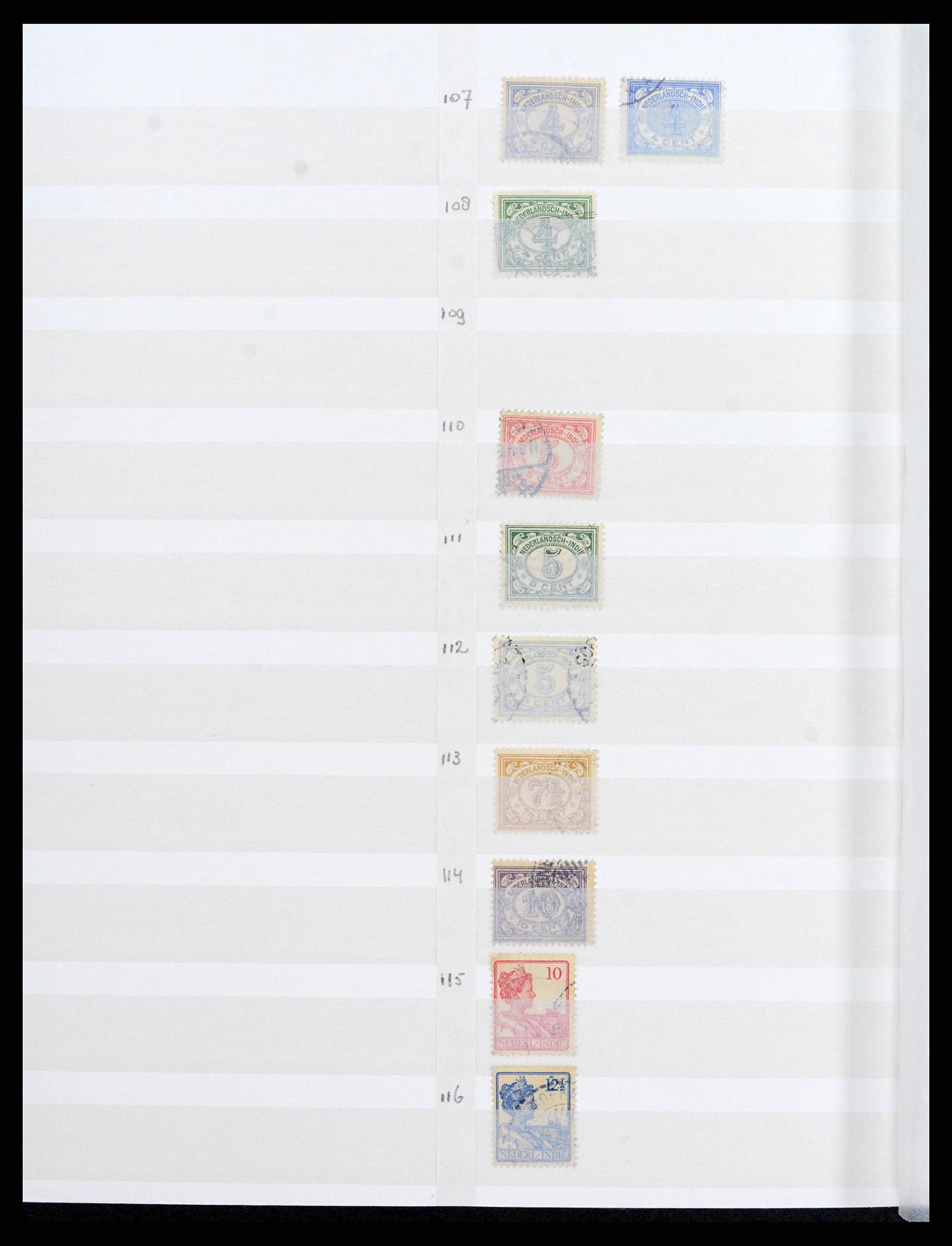 36528 013 - Postzegelverzameling 36528 Nederlands Indië 1864-1948.