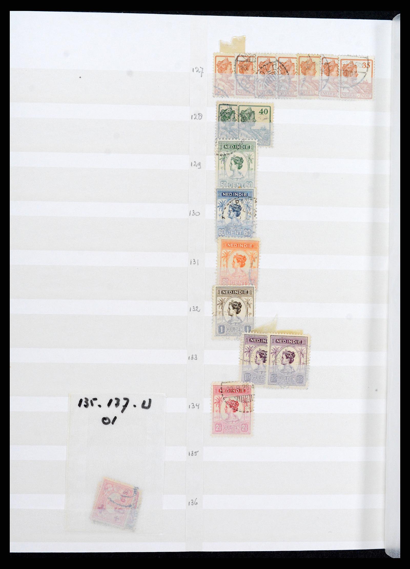36528 015 - Postzegelverzameling 36528 Nederlands Indië 1864-1948.