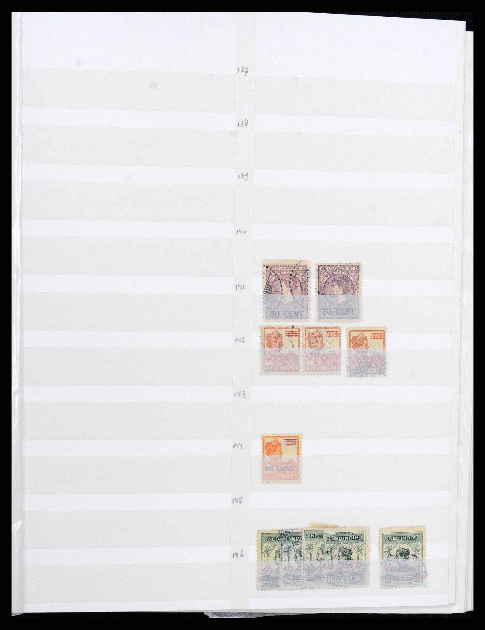 36528 016 - Postzegelverzameling 36528 Nederlands Indië 1864-1948.