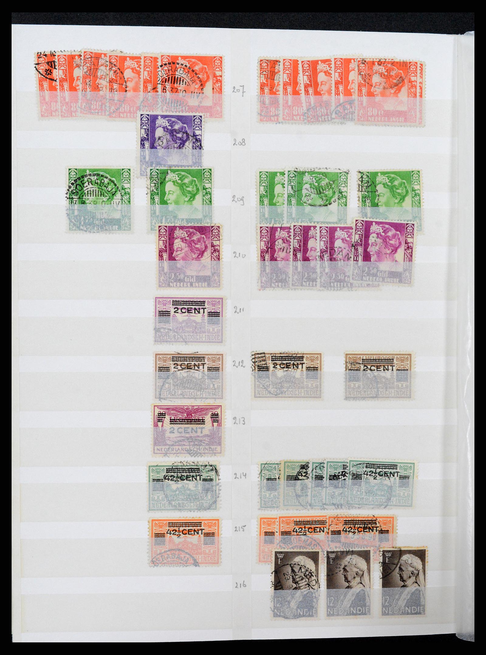 36528 023 - Postzegelverzameling 36528 Nederlands Indië 1864-1948.