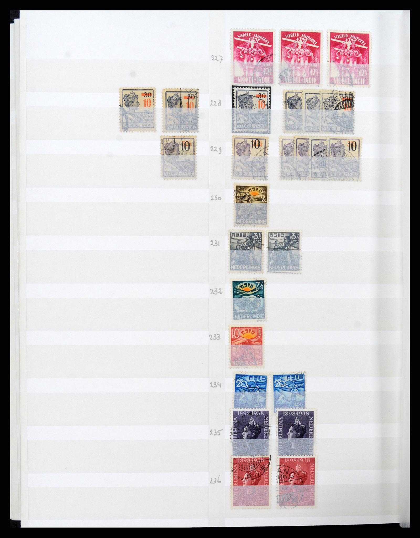 36528 025 - Postzegelverzameling 36528 Nederlands Indië 1864-1948.