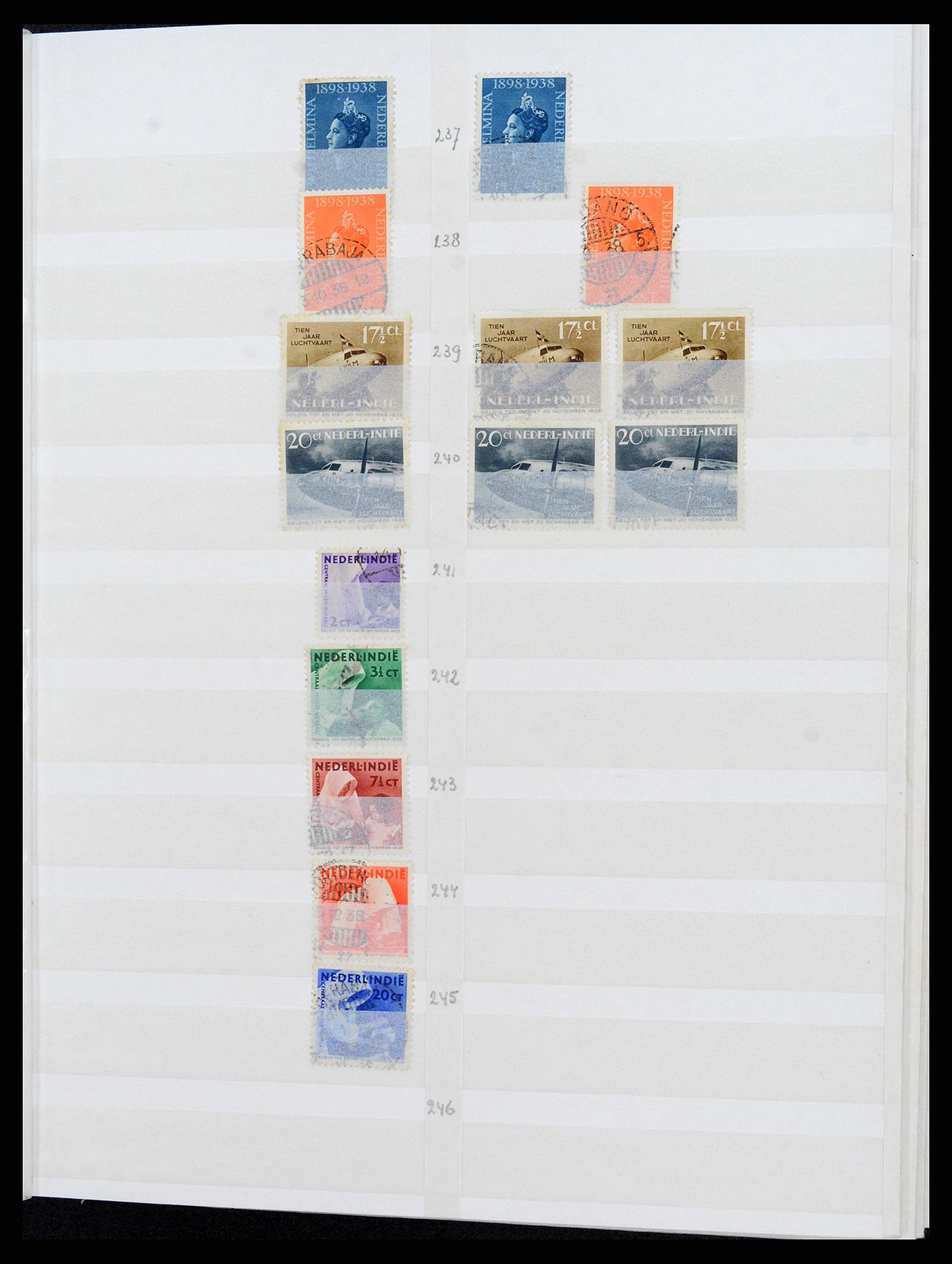 36528 026 - Postzegelverzameling 36528 Nederlands Indië 1864-1948.