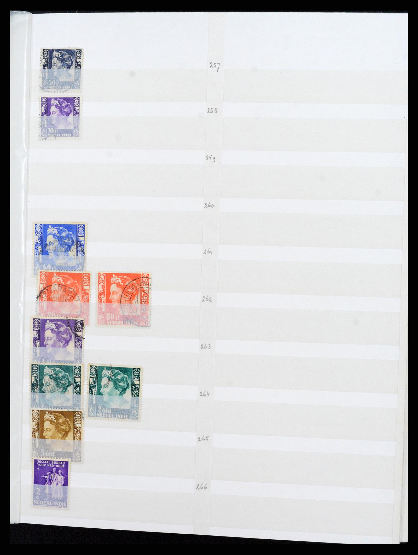 36528 028 - Postzegelverzameling 36528 Nederlands Indië 1864-1948.