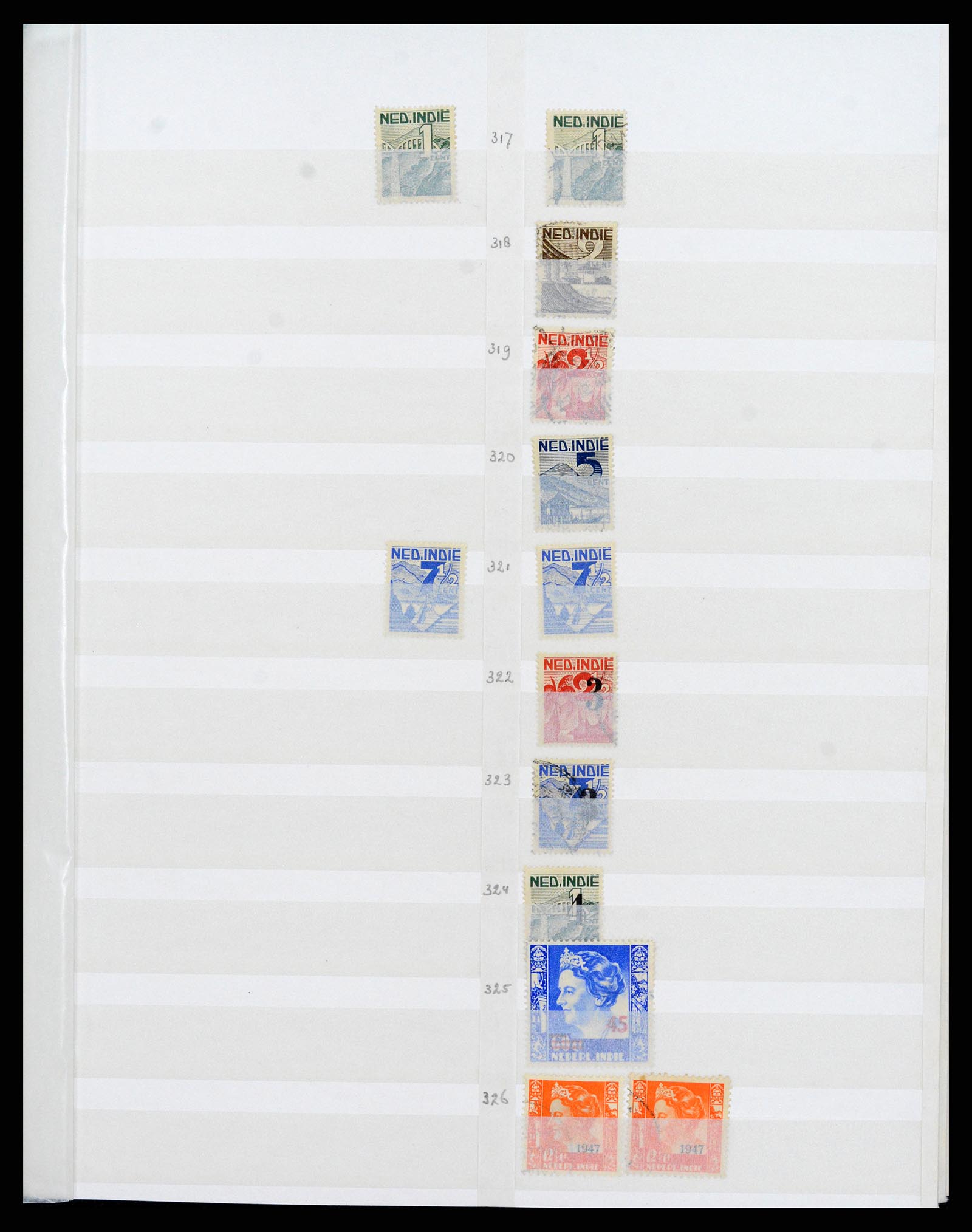 36528 034 - Postzegelverzameling 36528 Nederlands Indië 1864-1948.