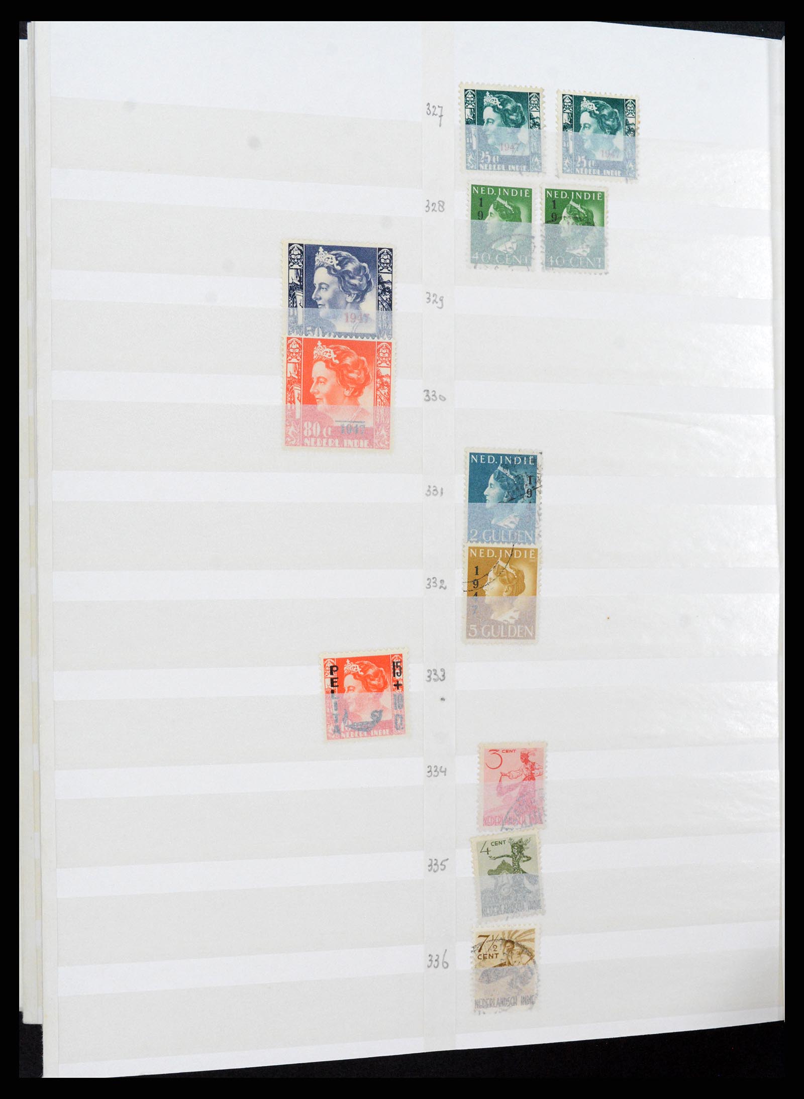 36528 035 - Postzegelverzameling 36528 Nederlands Indië 1864-1948.