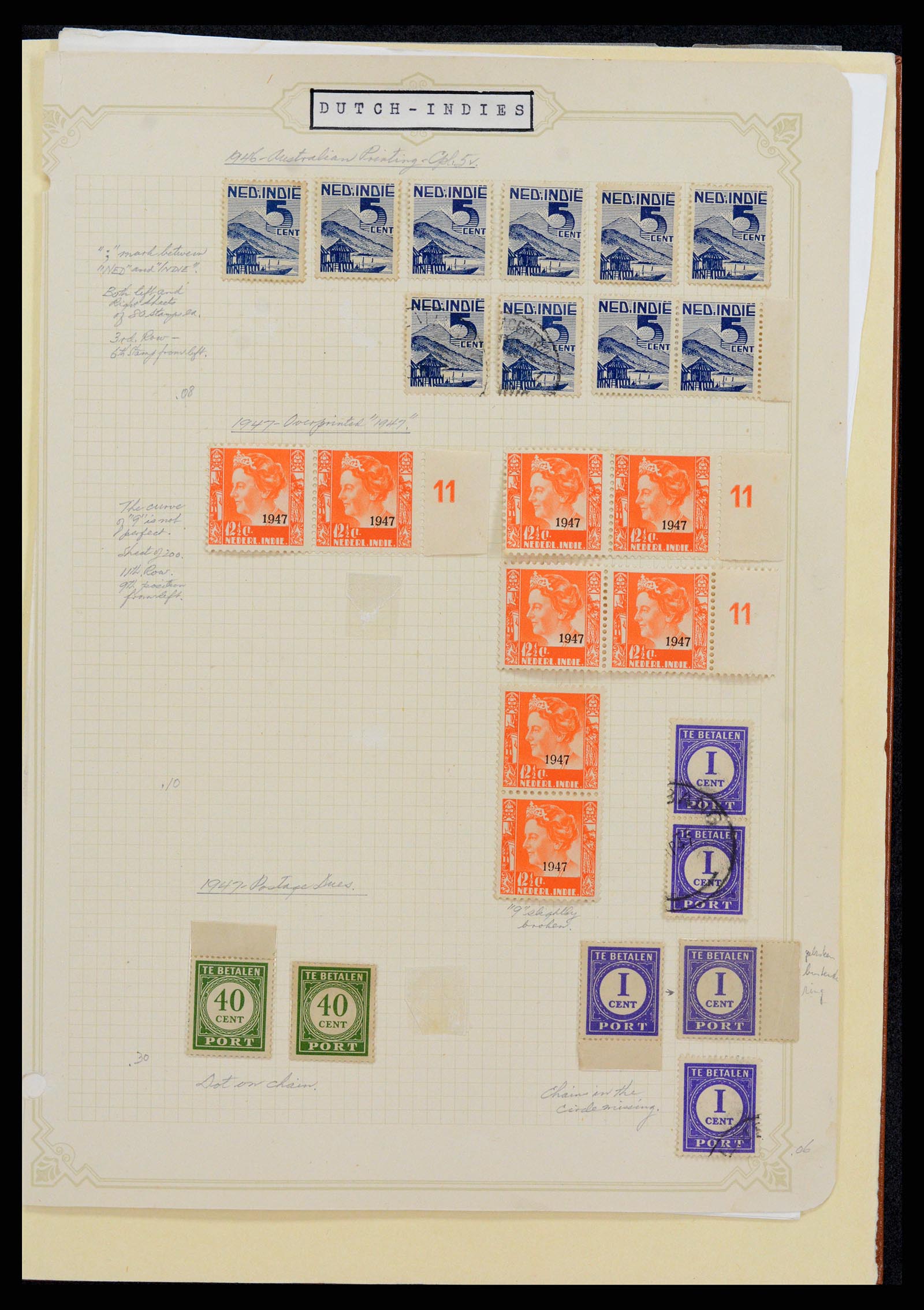 36528 069 - Stamp collection 36528 Dutch east Indies 1864-1948.