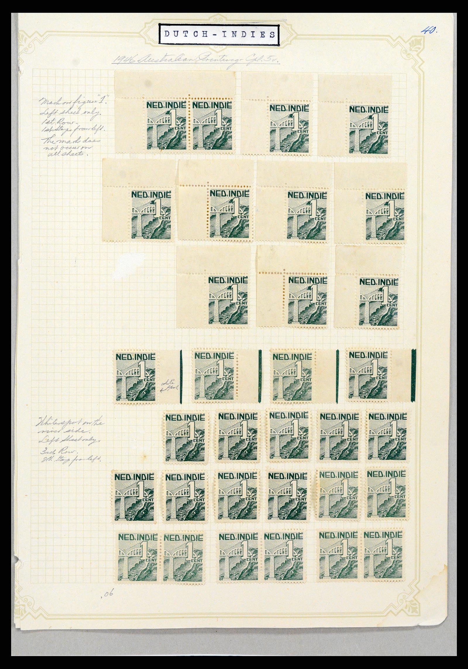 36528 086 - Stamp collection 36528 Dutch east Indies 1864-1948.