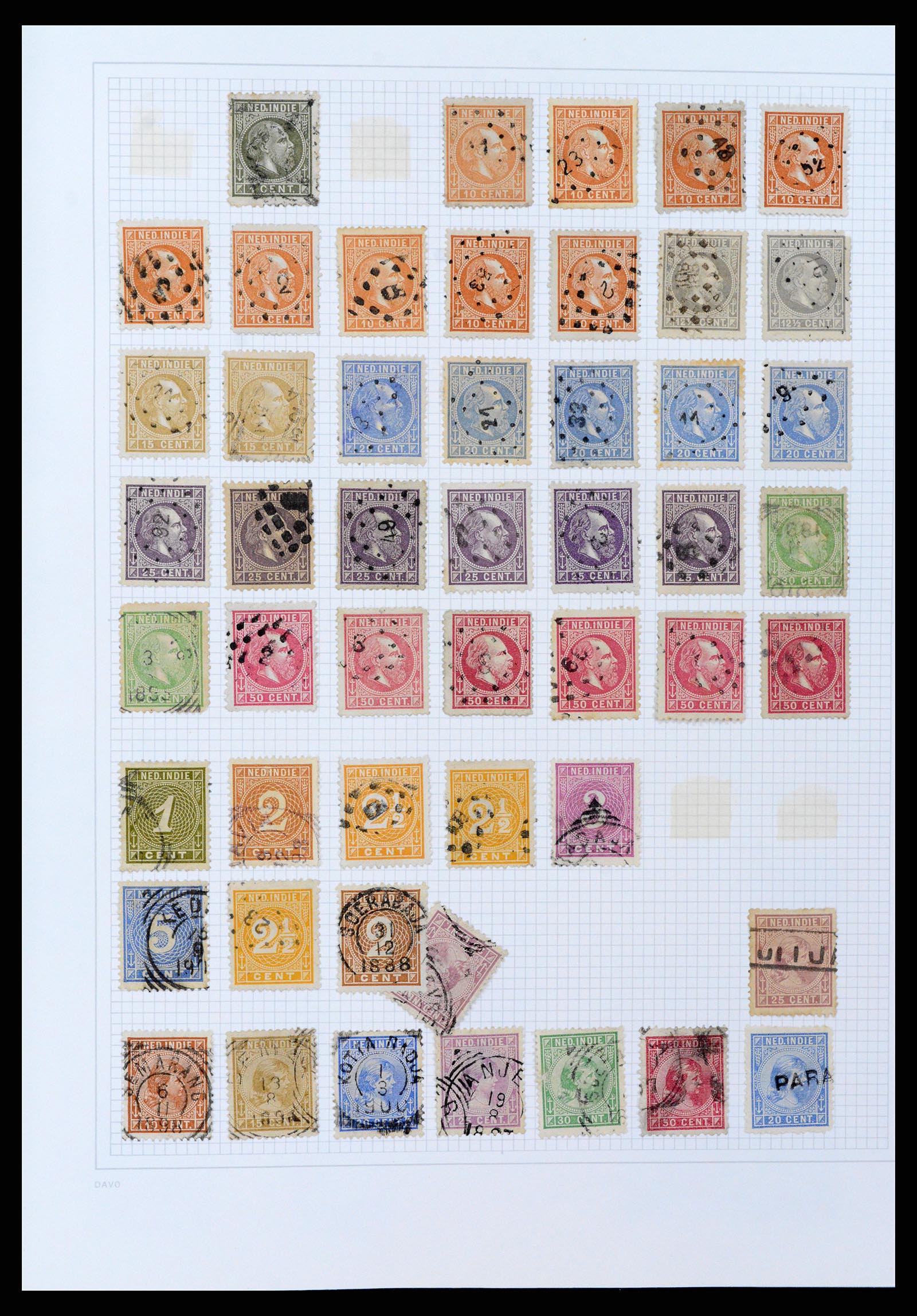36528 090 - Stamp collection 36528 Dutch east Indies 1864-1948.