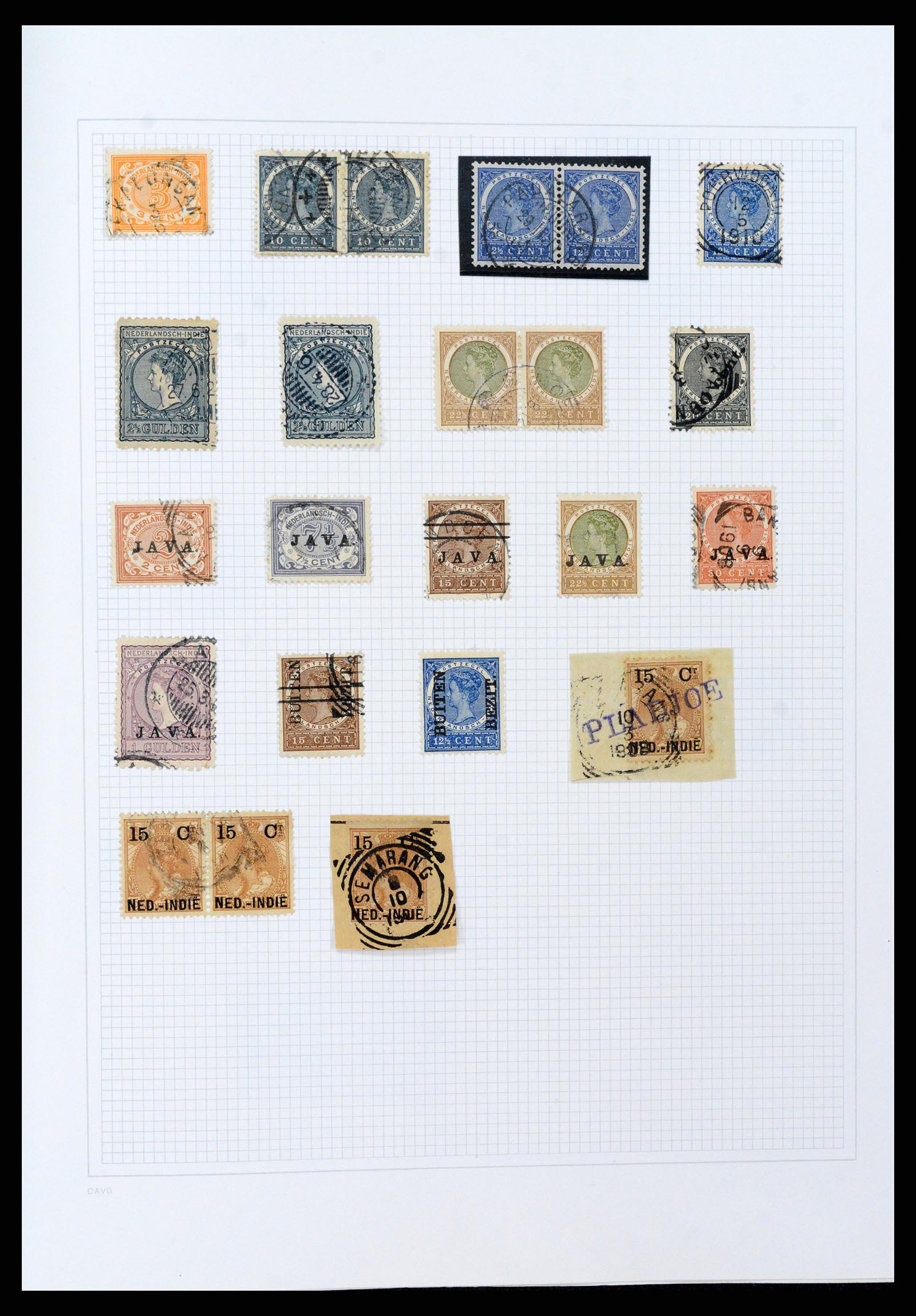 36528 093 - Stamp collection 36528 Dutch east Indies 1864-1948.