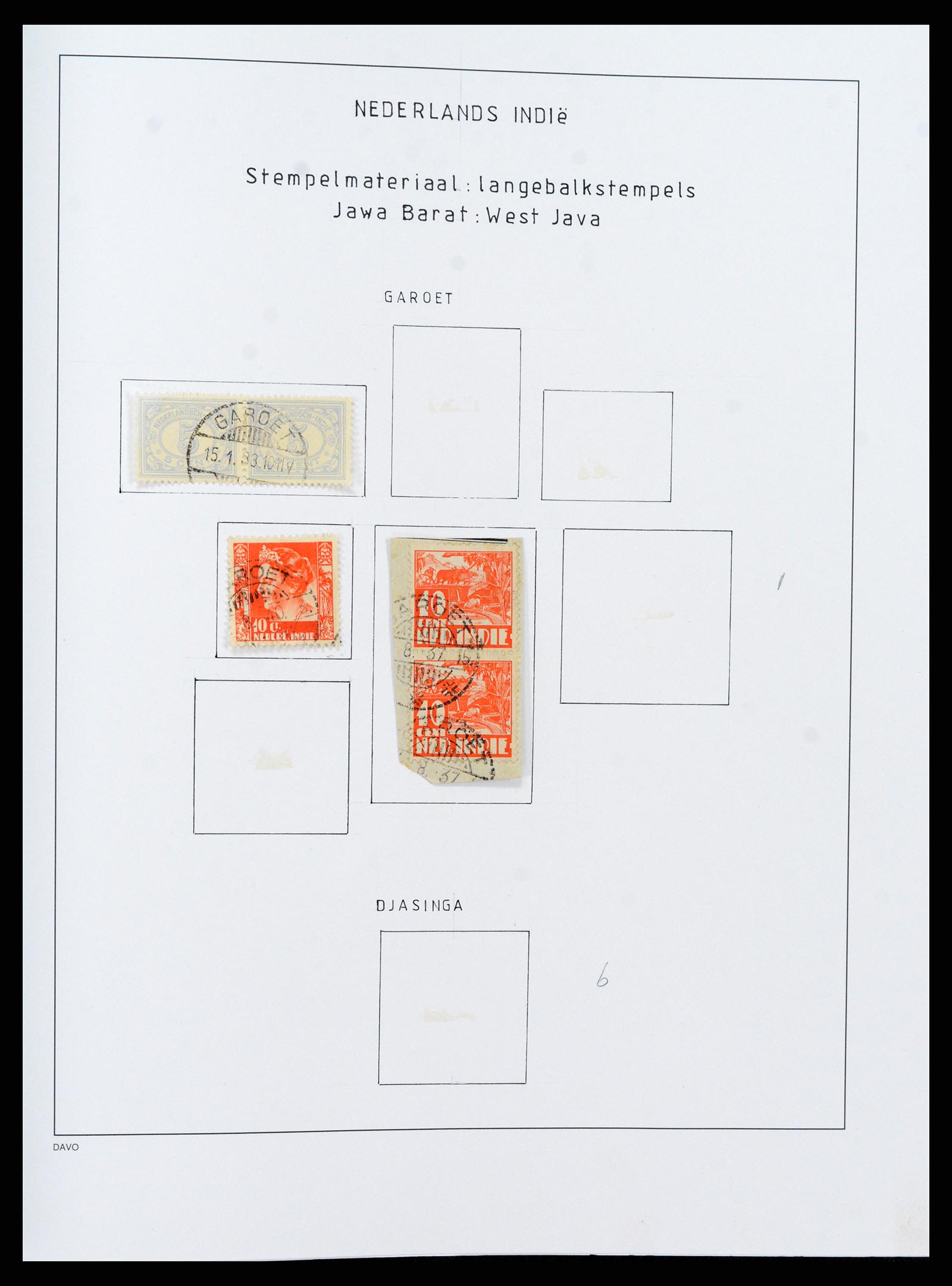 36528 136 - Stamp collection 36528 Dutch east Indies 1864-1948.