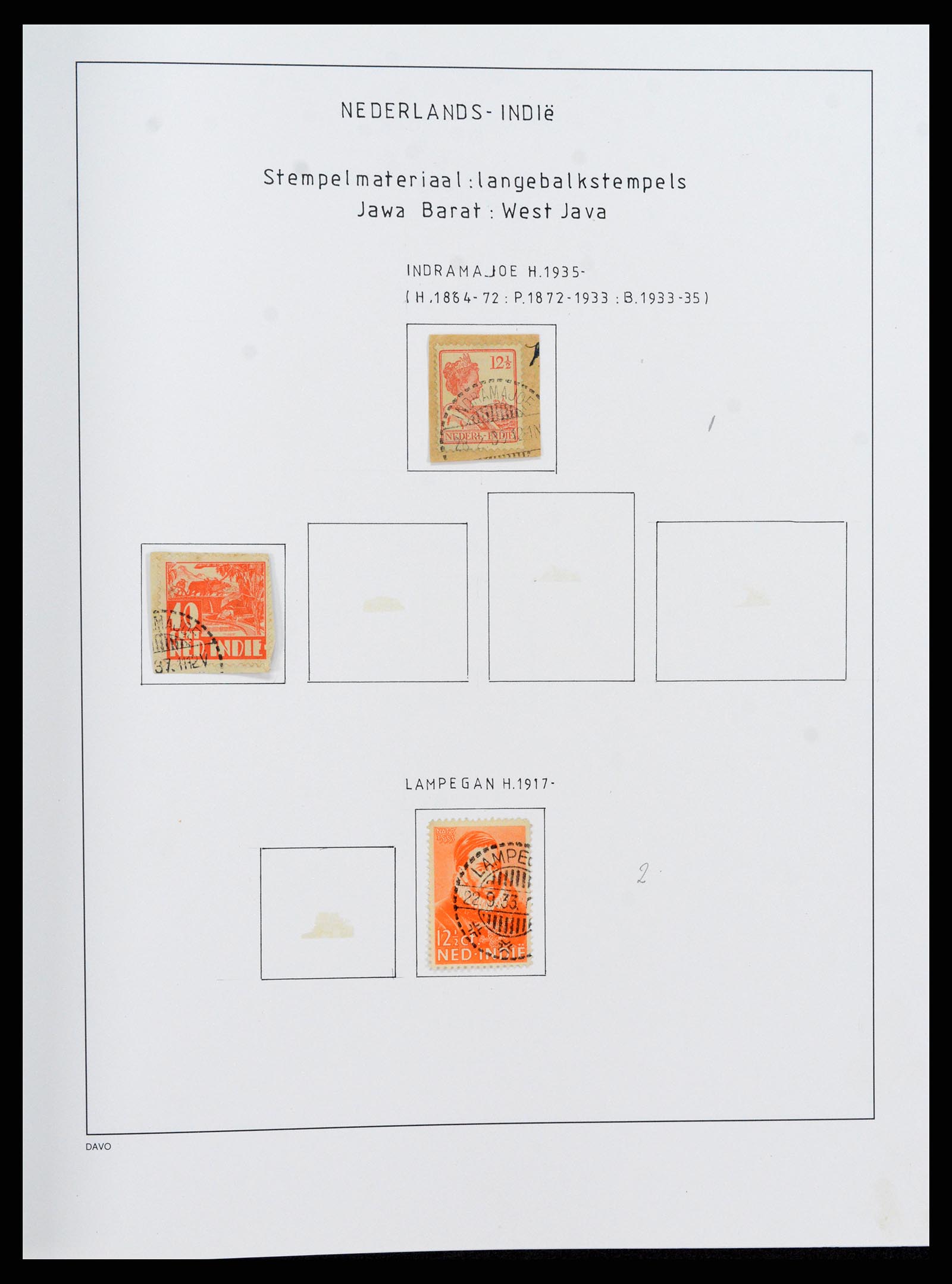 36528 137 - Stamp collection 36528 Dutch east Indies 1864-1948.