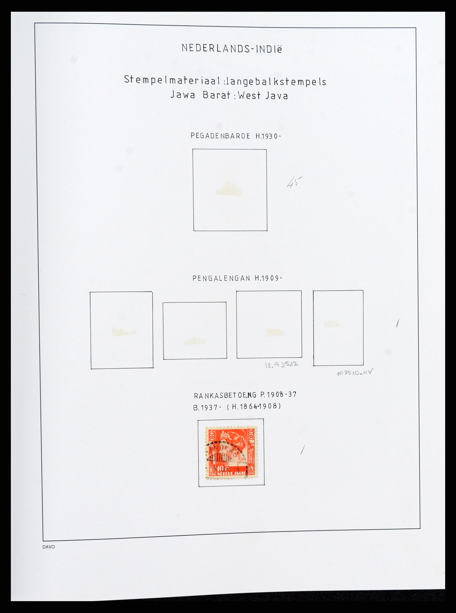 36528 138 - Stamp collection 36528 Dutch east Indies 1864-1948.