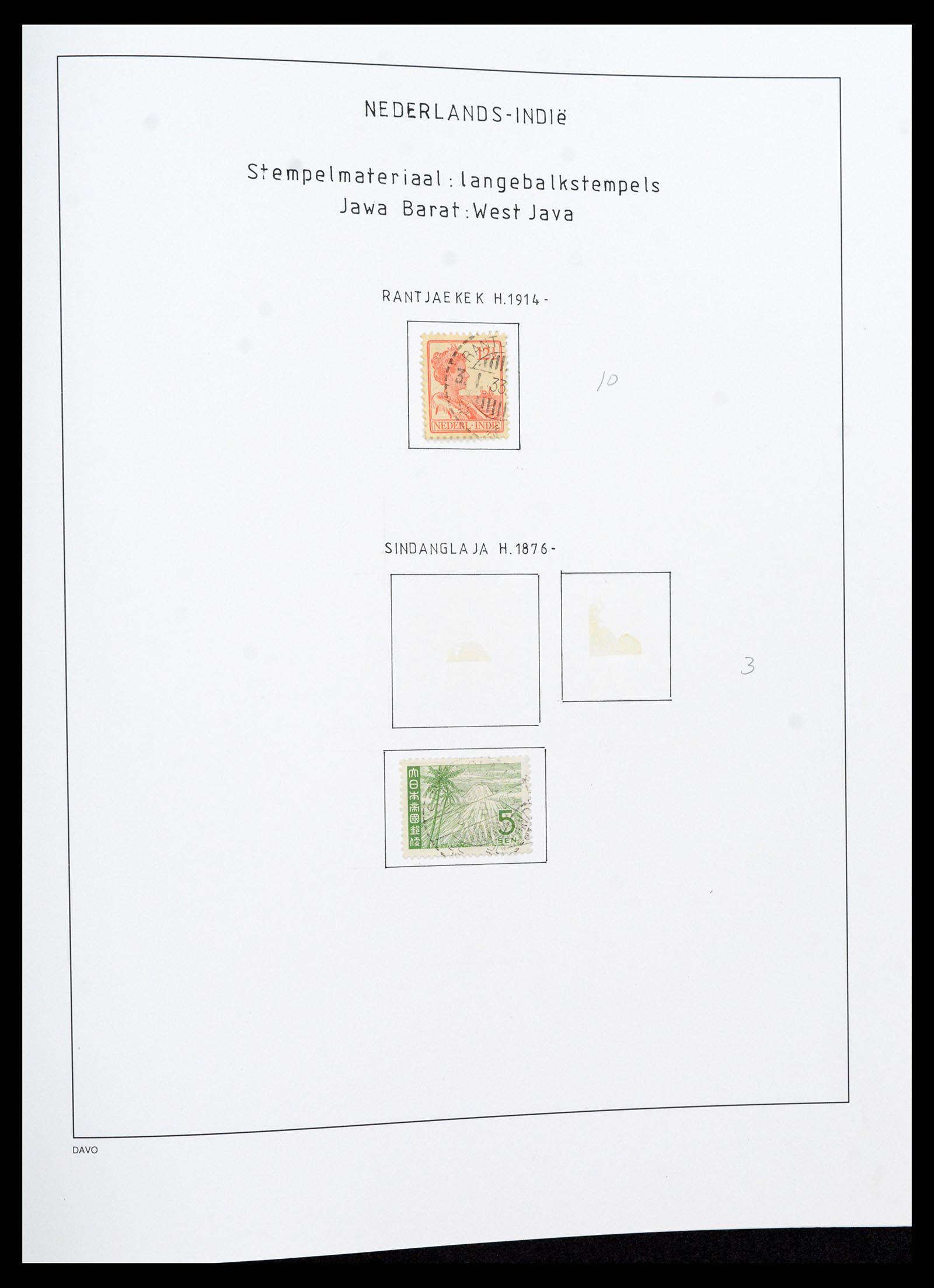 36528 139 - Stamp collection 36528 Dutch east Indies 1864-1948.