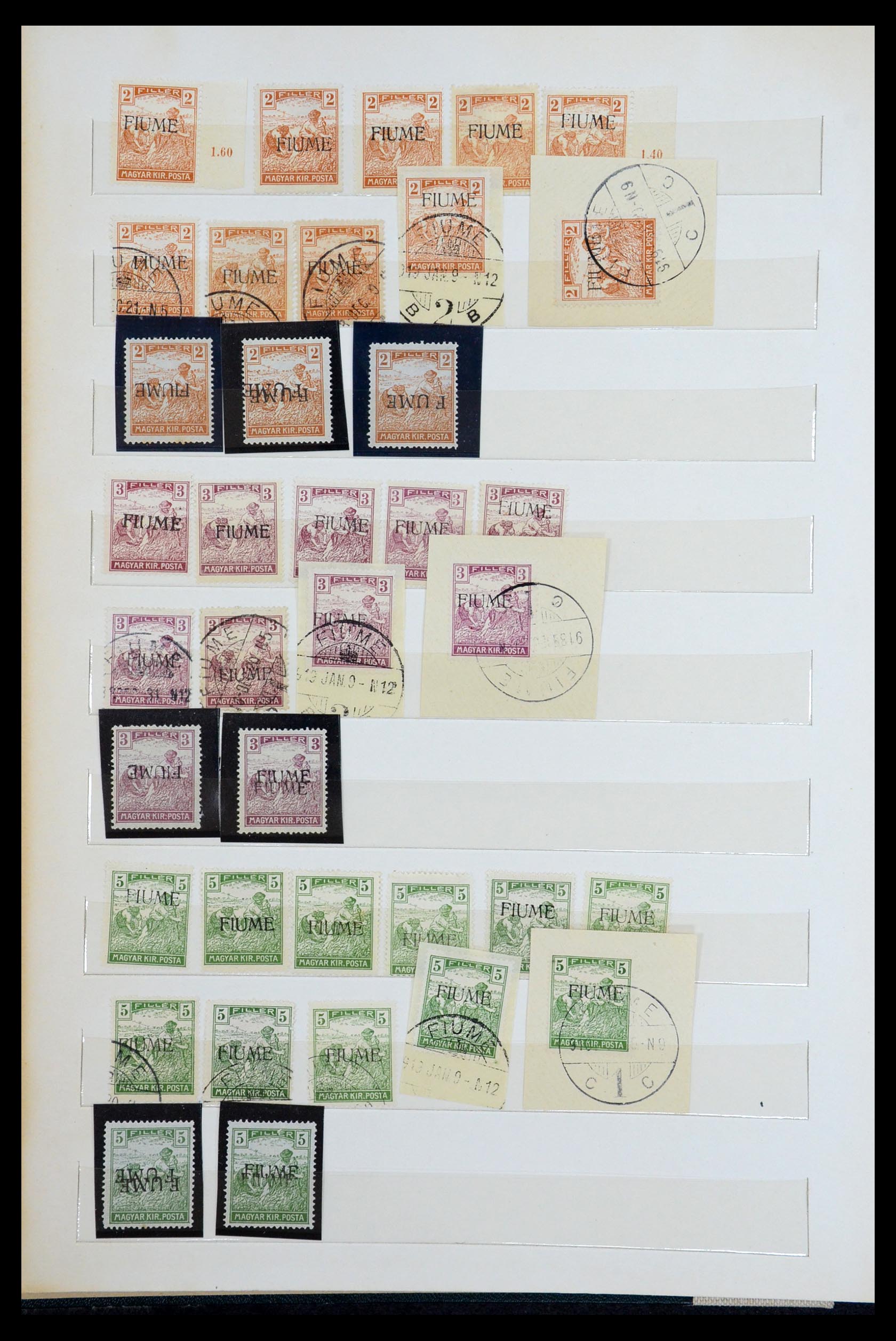 36530 002 - Postzegelverzameling 36530 Fiume 1918-1919.