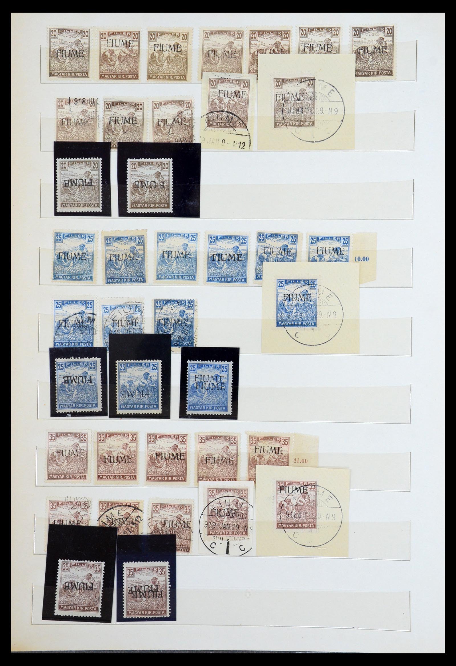 36530 004 - Postzegelverzameling 36530 Fiume 1918-1919.