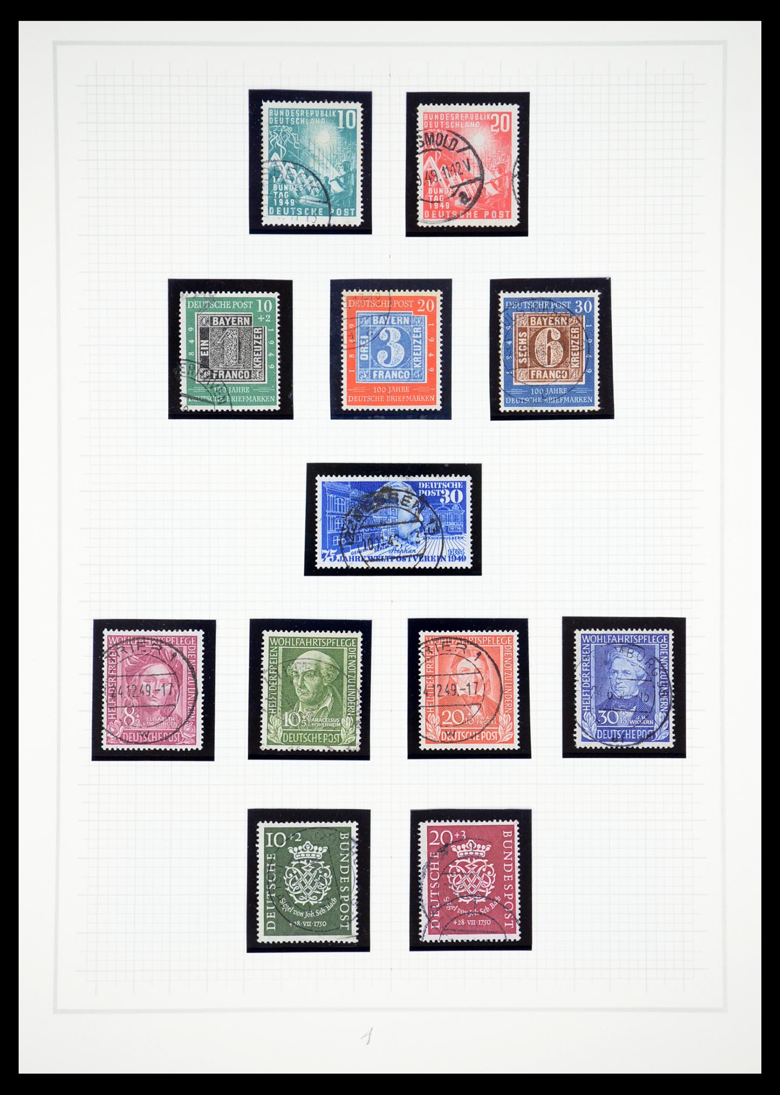 36537 001 - Stamp collection 36537 Bundespost 1949-2012.
