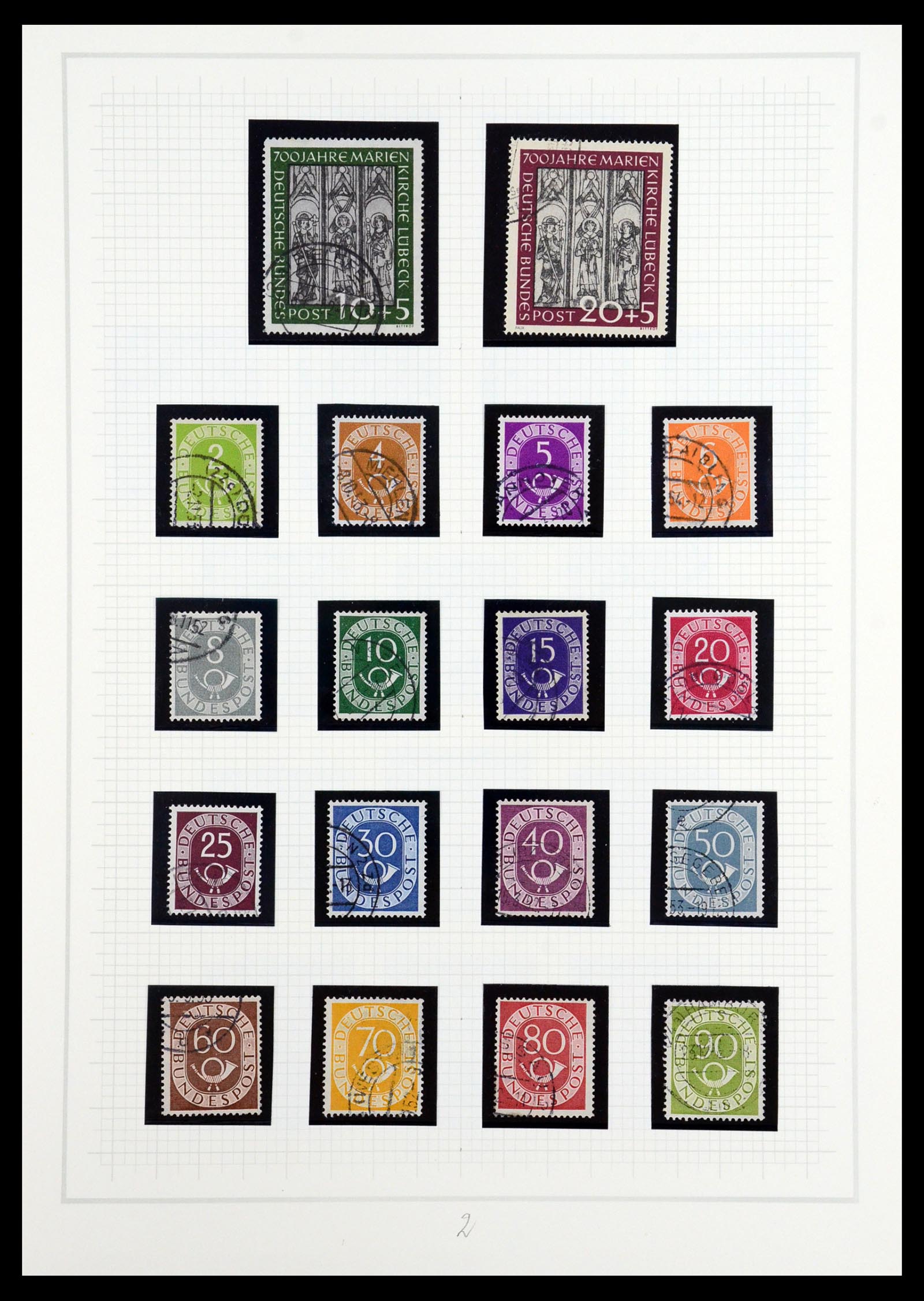 36537 002 - Postzegelverzameling 36537 Bundespost 1949-2012.