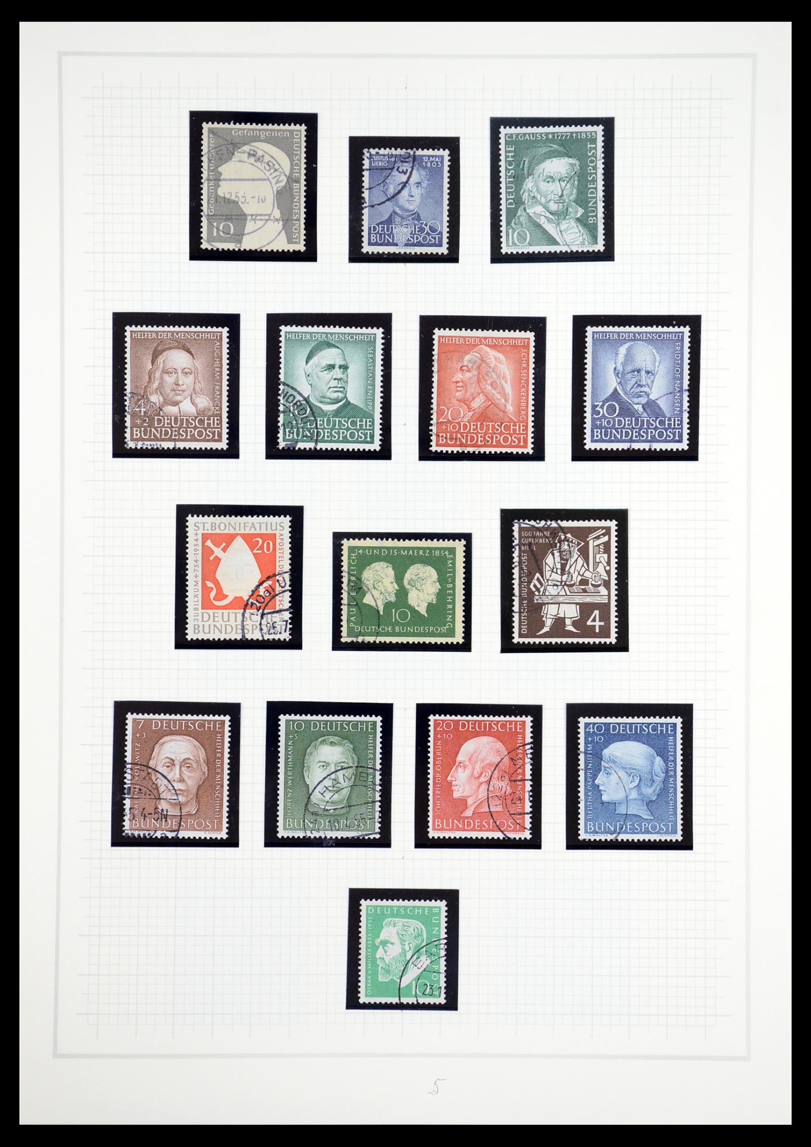 36537 005 - Postzegelverzameling 36537 Bundespost 1949-2012.