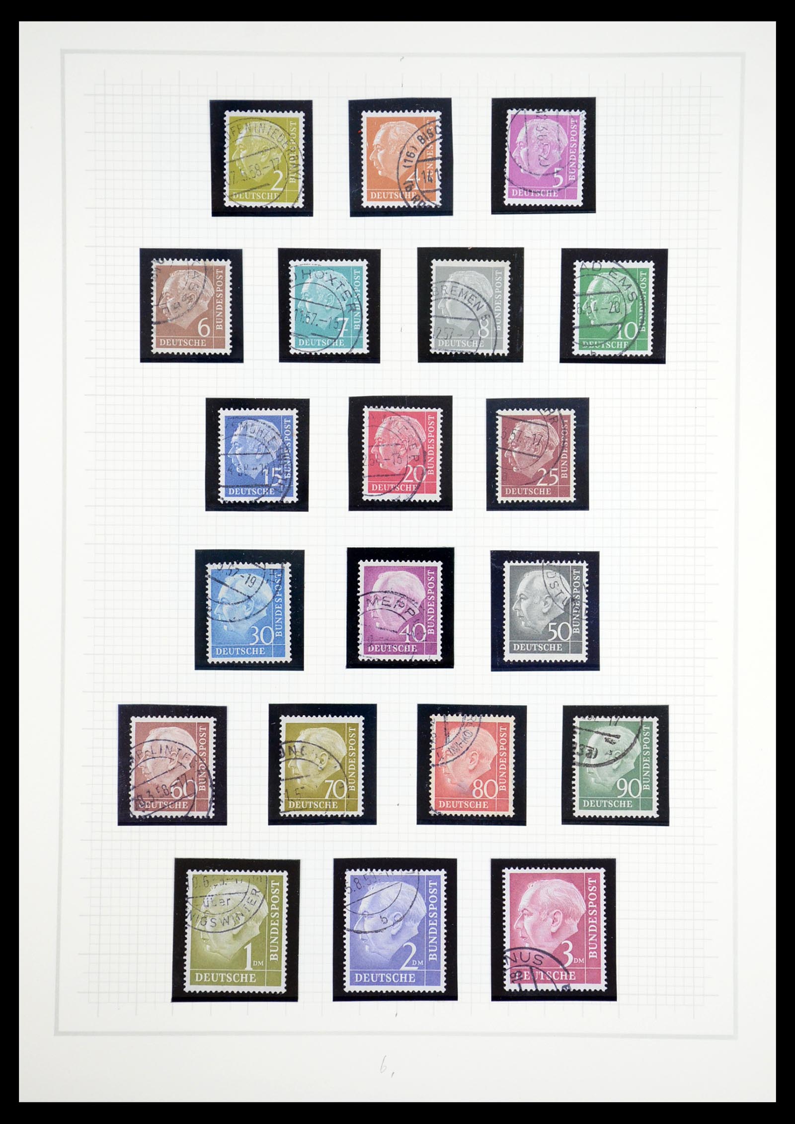 36537 006 - Postzegelverzameling 36537 Bundespost 1949-2012.