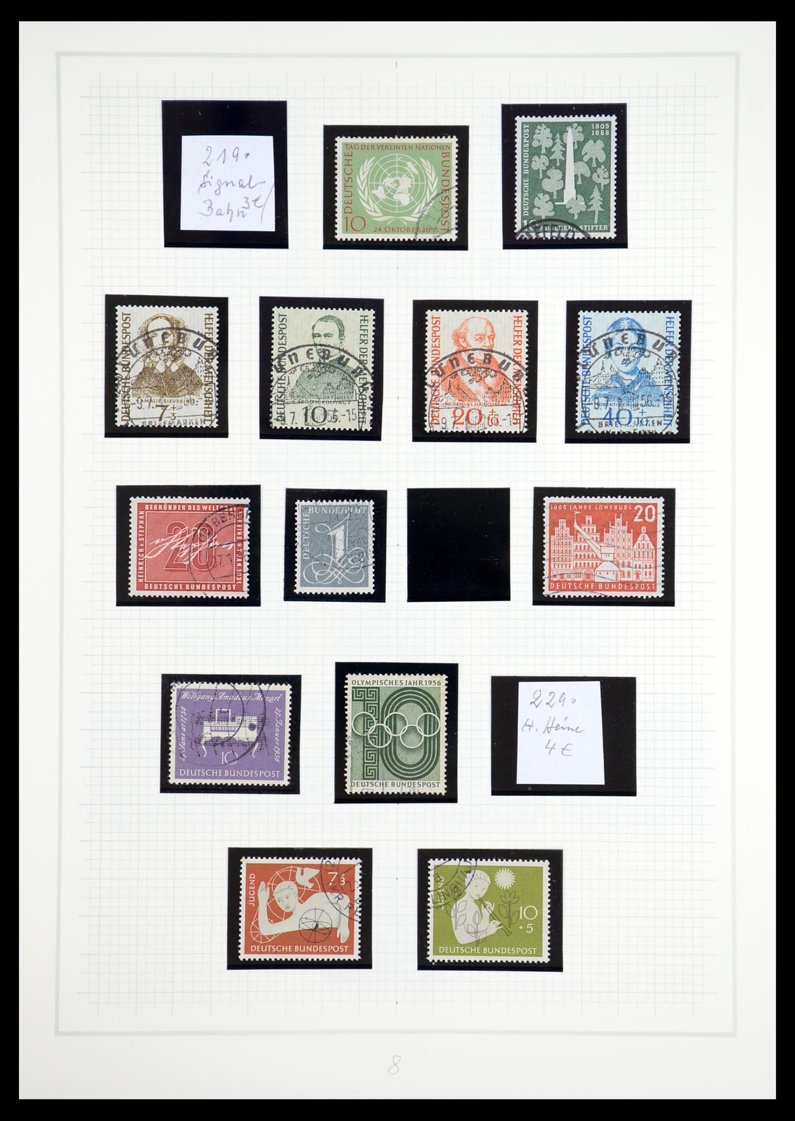 36537 008 - Postzegelverzameling 36537 Bundespost 1949-2012.