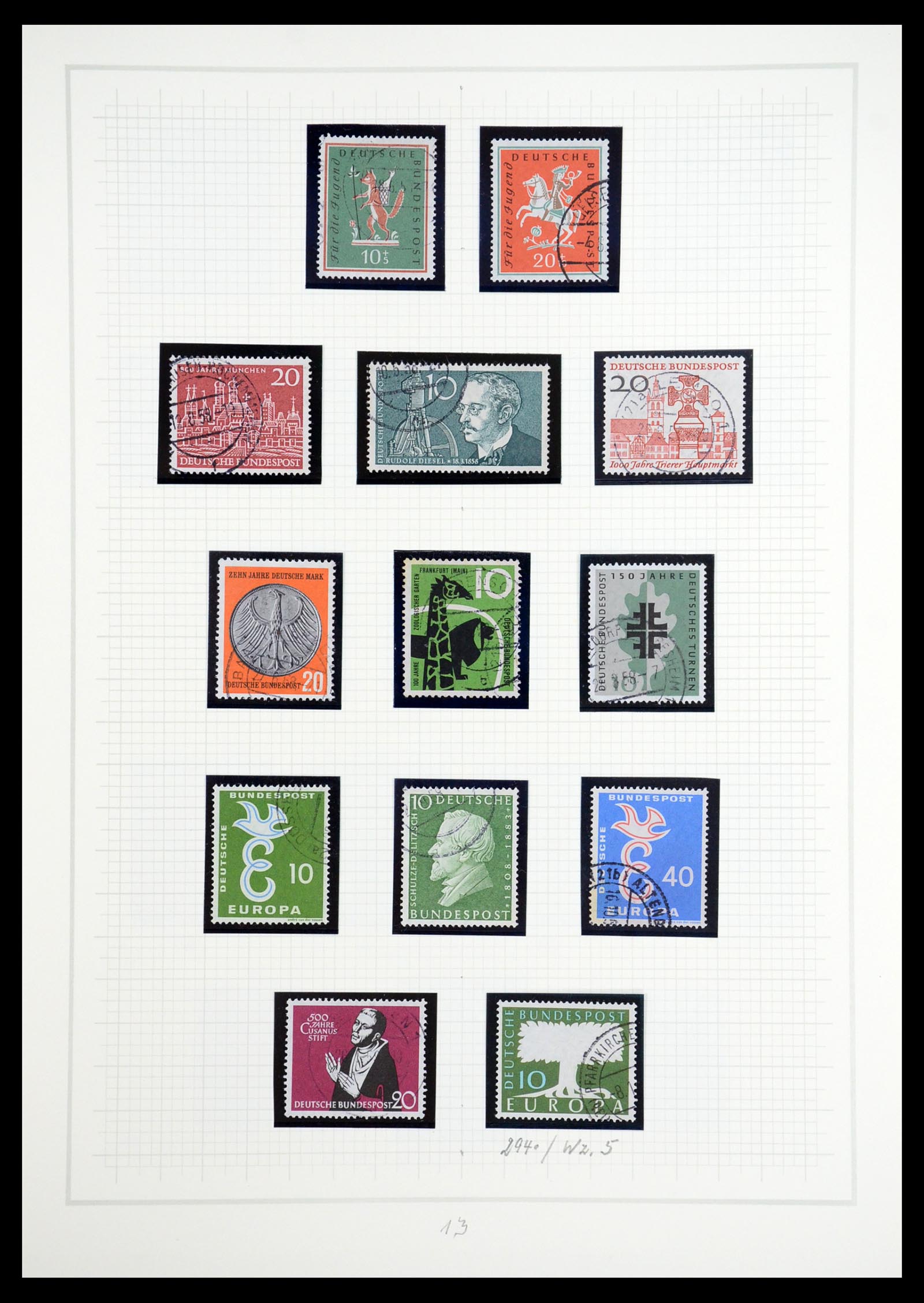 36537 013 - Postzegelverzameling 36537 Bundespost 1949-2012.