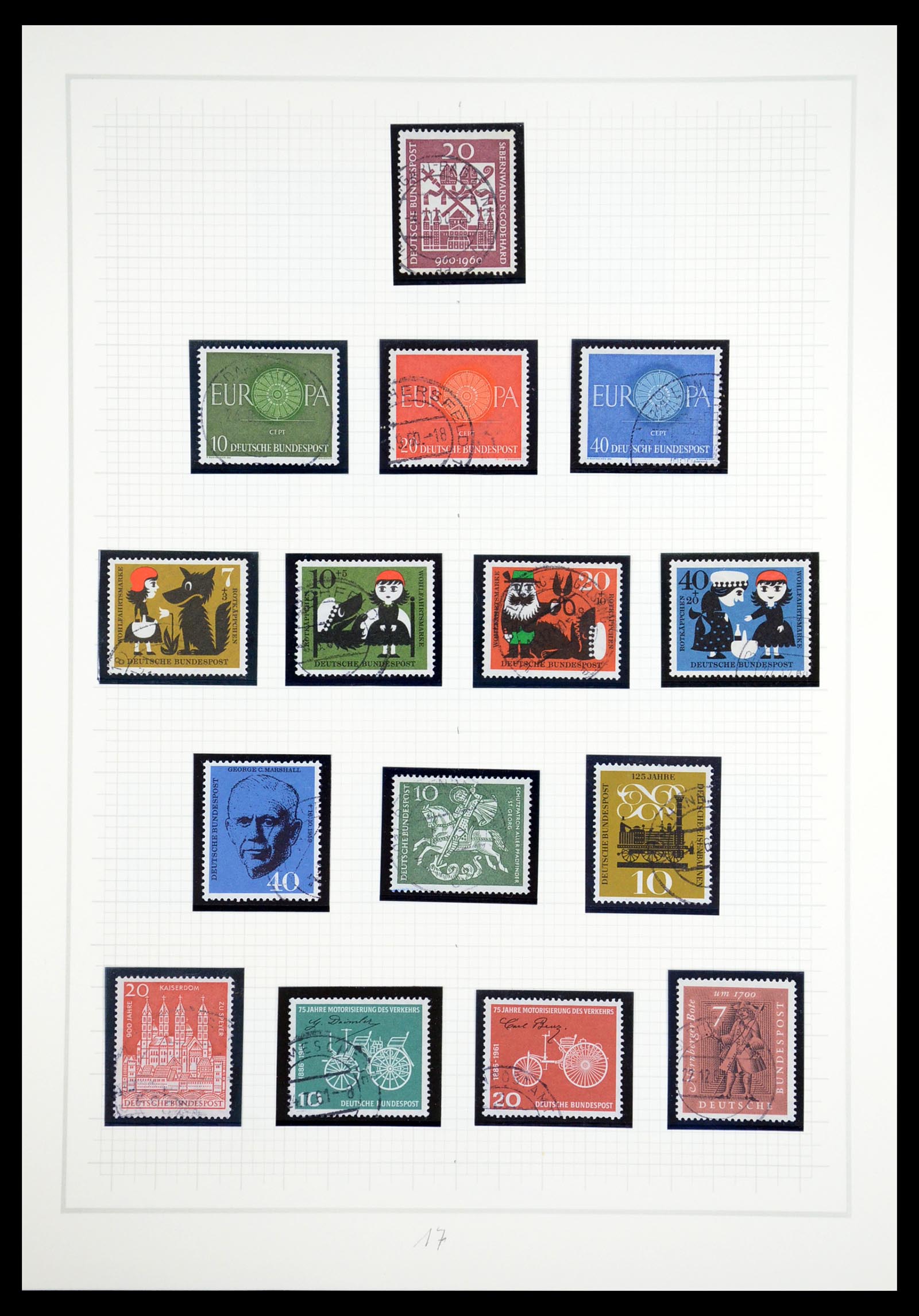 36537 017 - Postzegelverzameling 36537 Bundespost 1949-2012.