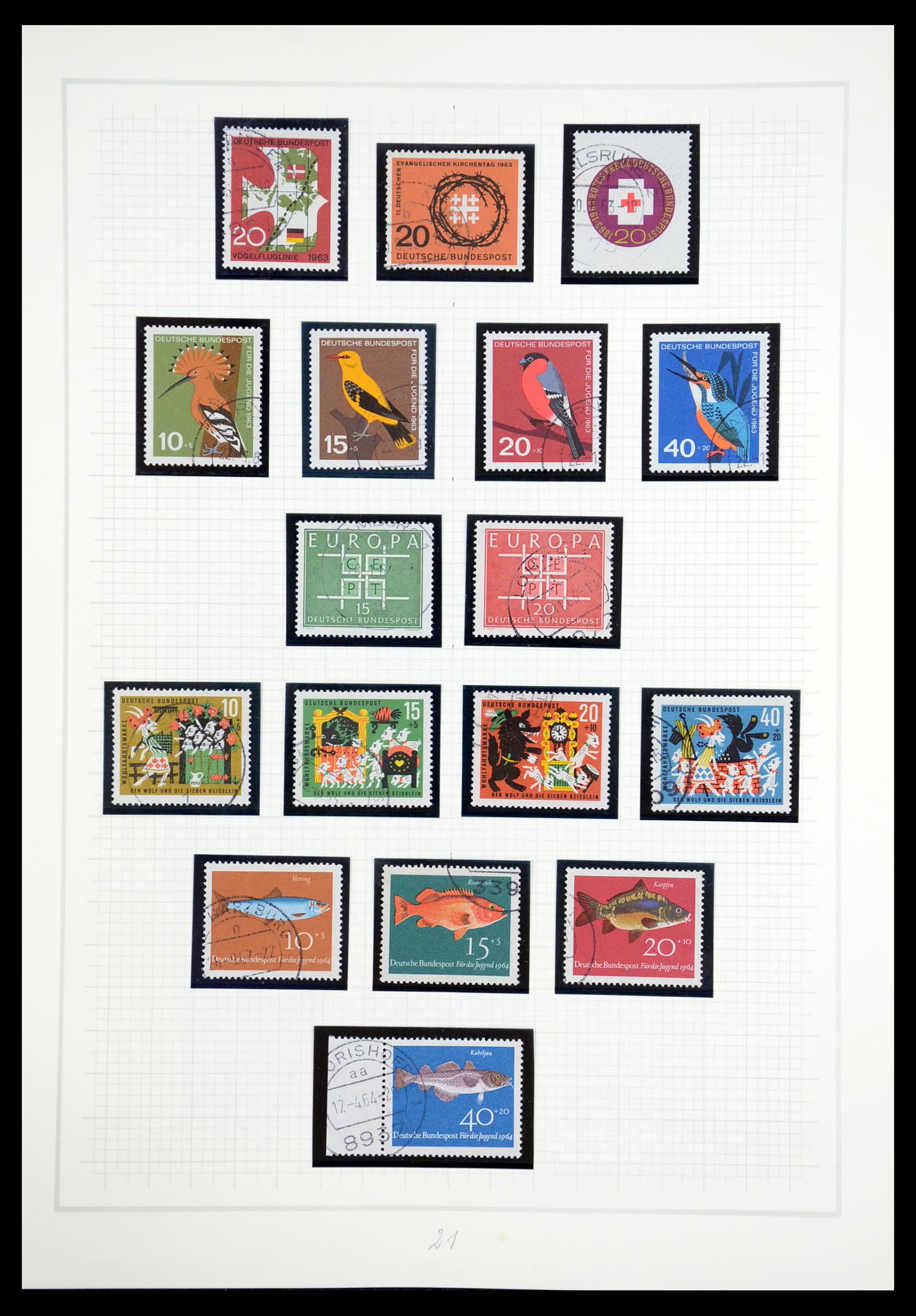36537 021 - Postzegelverzameling 36537 Bundespost 1949-2012.
