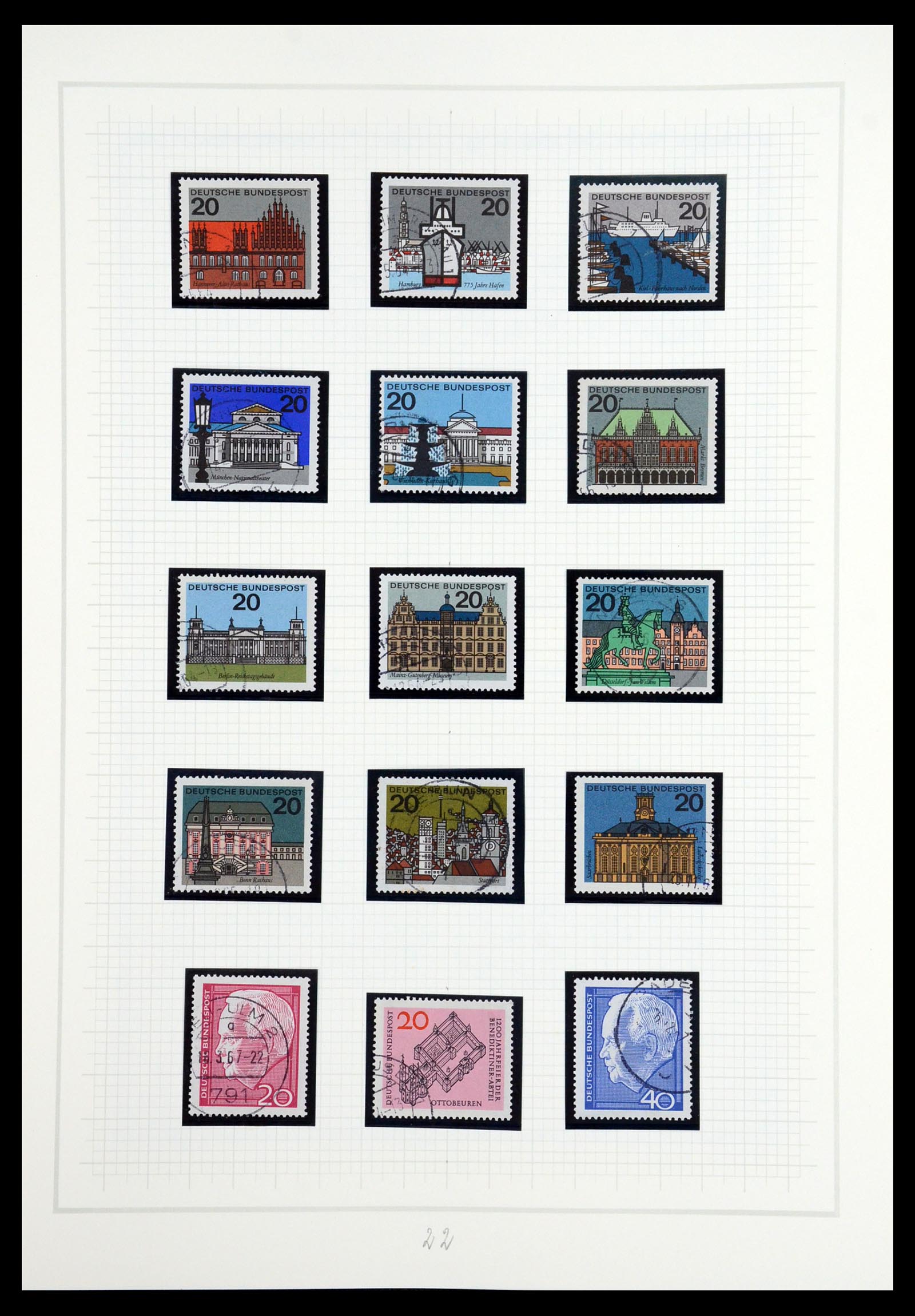 36537 022 - Postzegelverzameling 36537 Bundespost 1949-2012.