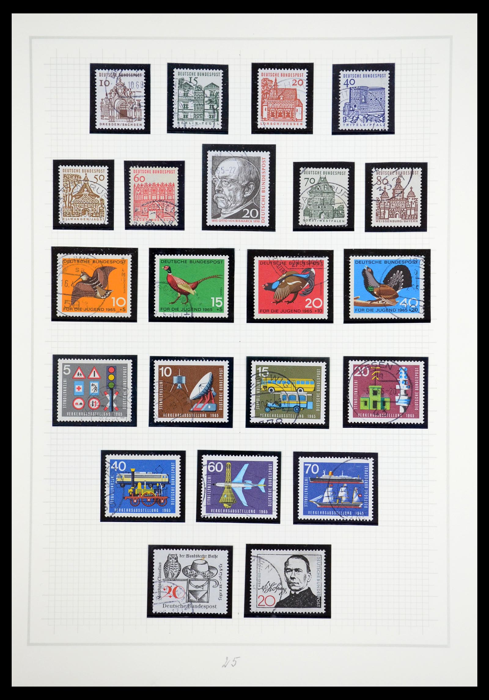 36537 025 - Postzegelverzameling 36537 Bundespost 1949-2012.