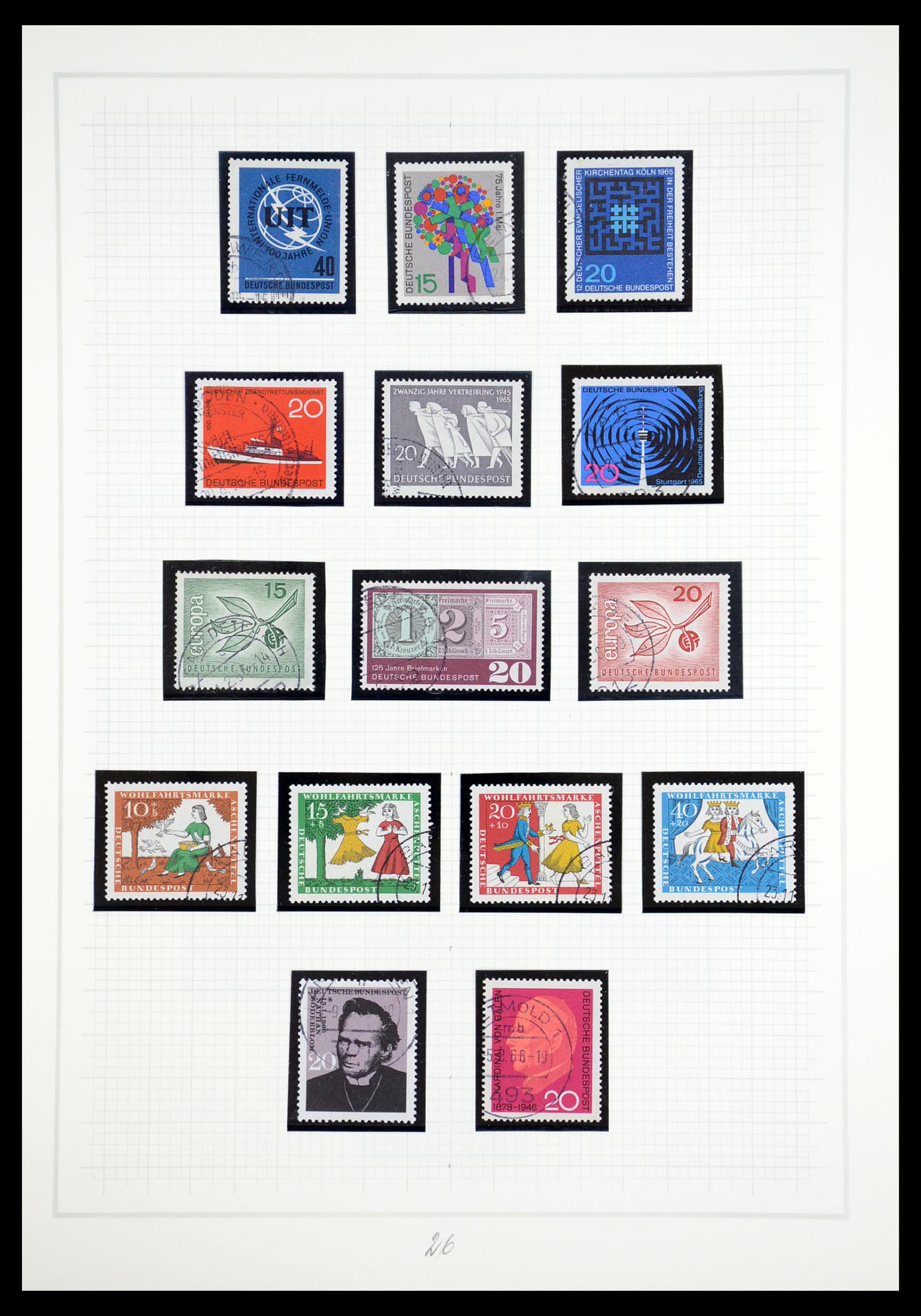 36537 026 - Postzegelverzameling 36537 Bundespost 1949-2012.