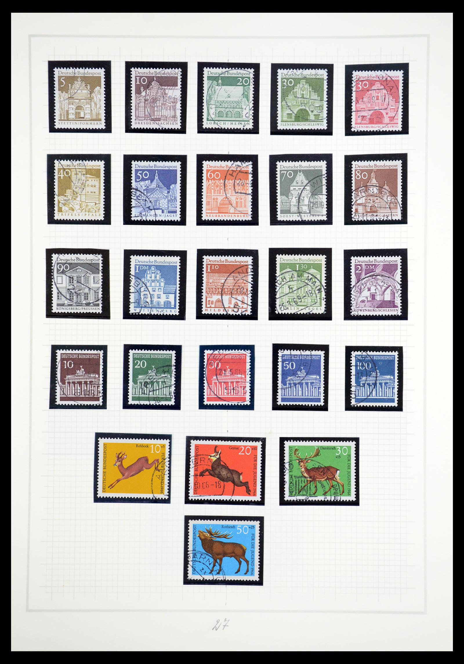 36537 027 - Stamp collection 36537 Bundespost 1949-2012.