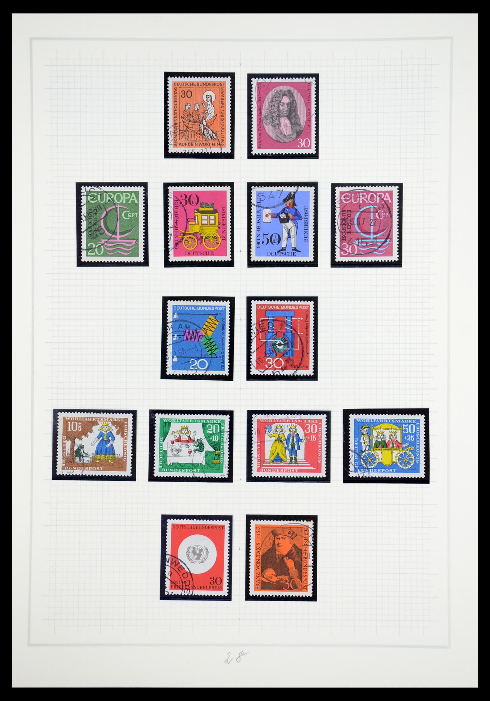 36537 028 - Postzegelverzameling 36537 Bundespost 1949-2012.