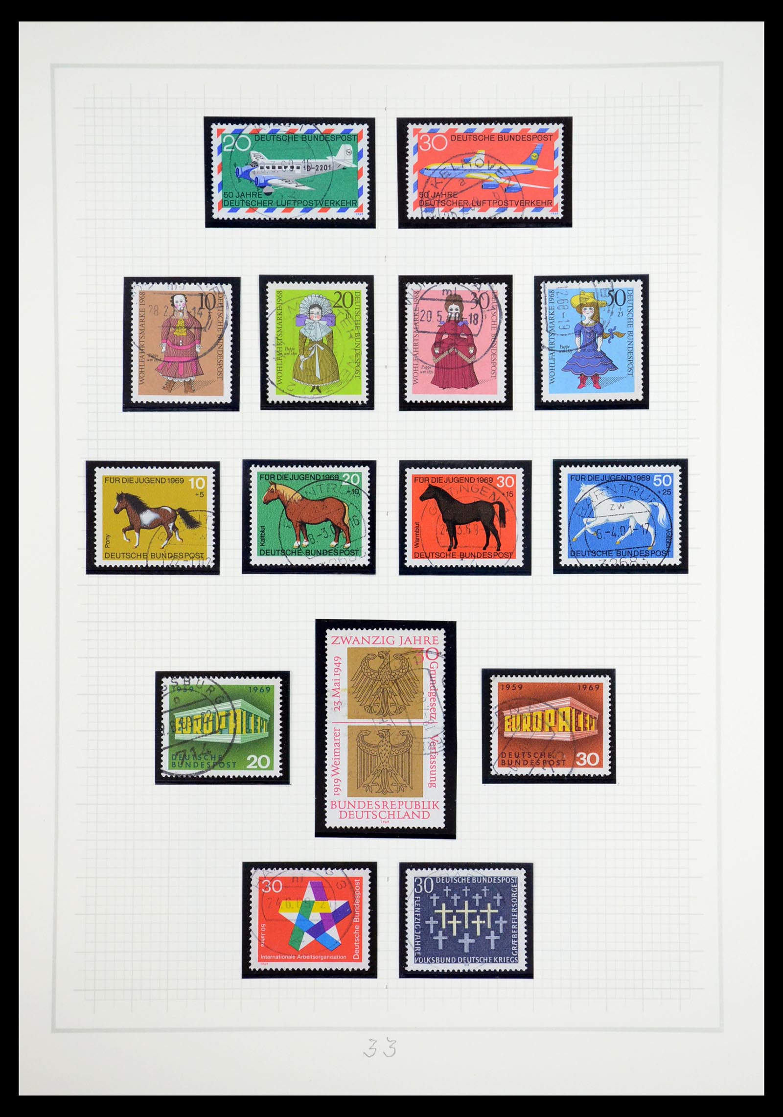36537 033 - Postzegelverzameling 36537 Bundespost 1949-2012.