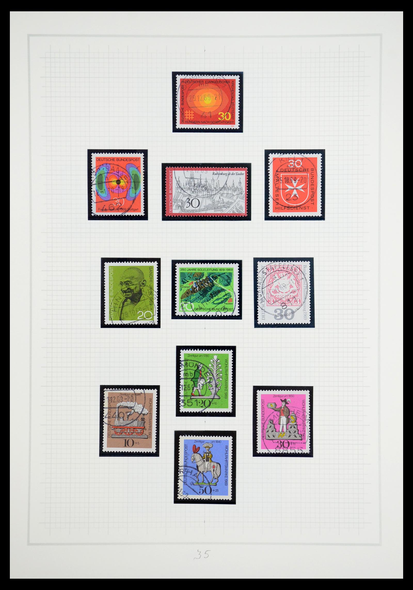 36537 035 - Postzegelverzameling 36537 Bundespost 1949-2012.
