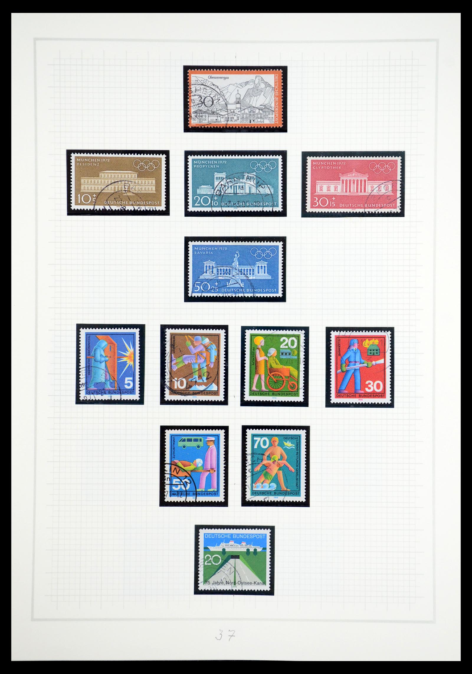 36537 037 - Postzegelverzameling 36537 Bundespost 1949-2012.