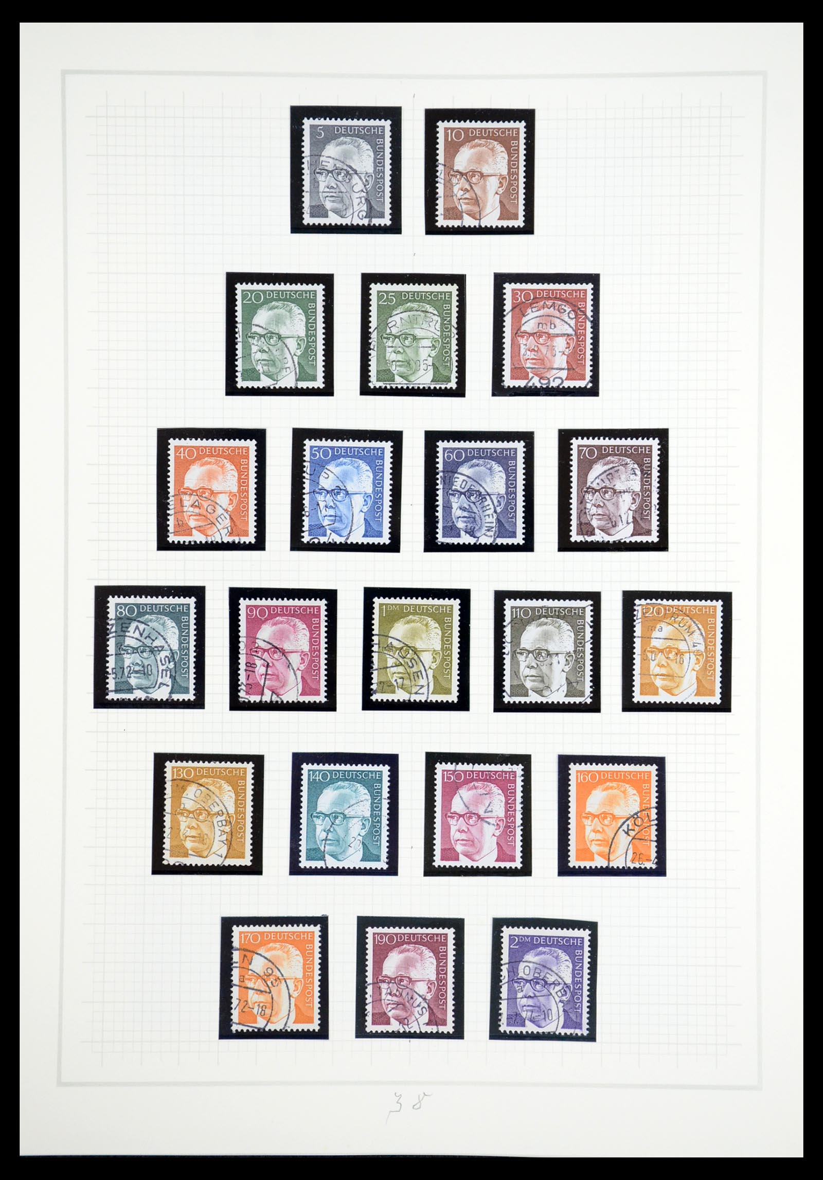 36537 038 - Postzegelverzameling 36537 Bundespost 1949-2012.