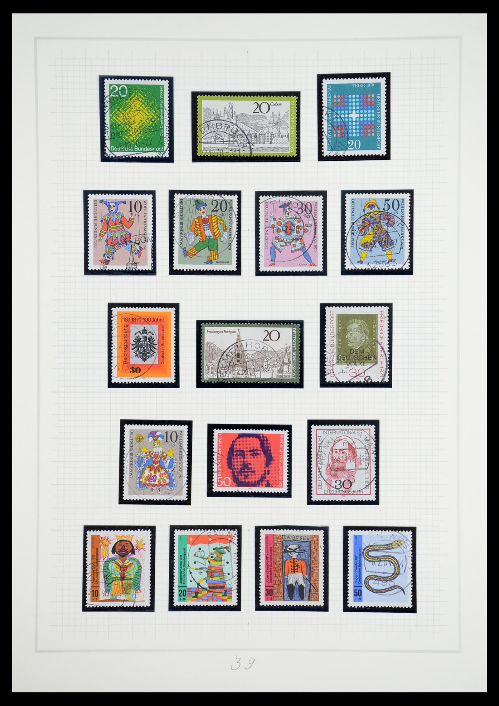 36537 039 - Postzegelverzameling 36537 Bundespost 1949-2012.