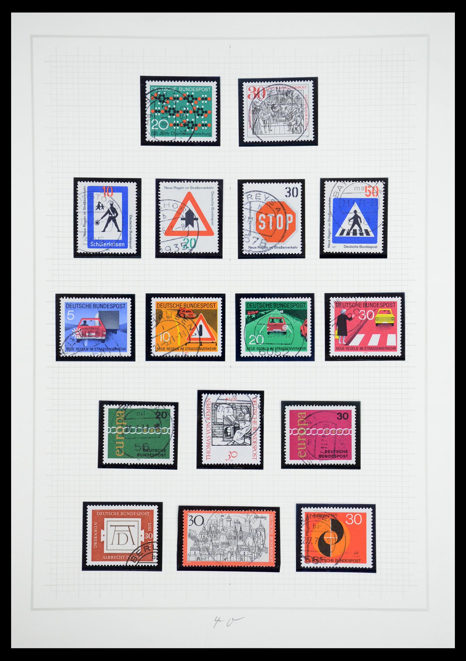 36537 040 - Postzegelverzameling 36537 Bundespost 1949-2012.