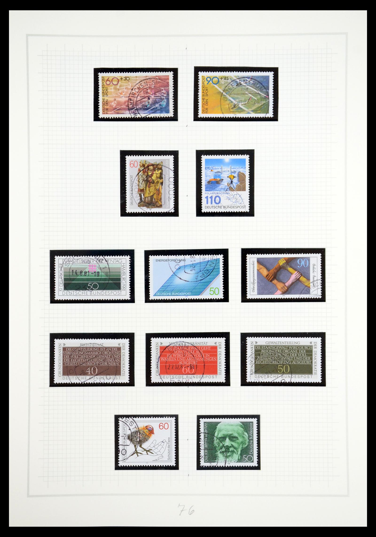 36537 076 - Stamp collection 36537 Bundespost 1949-2012.