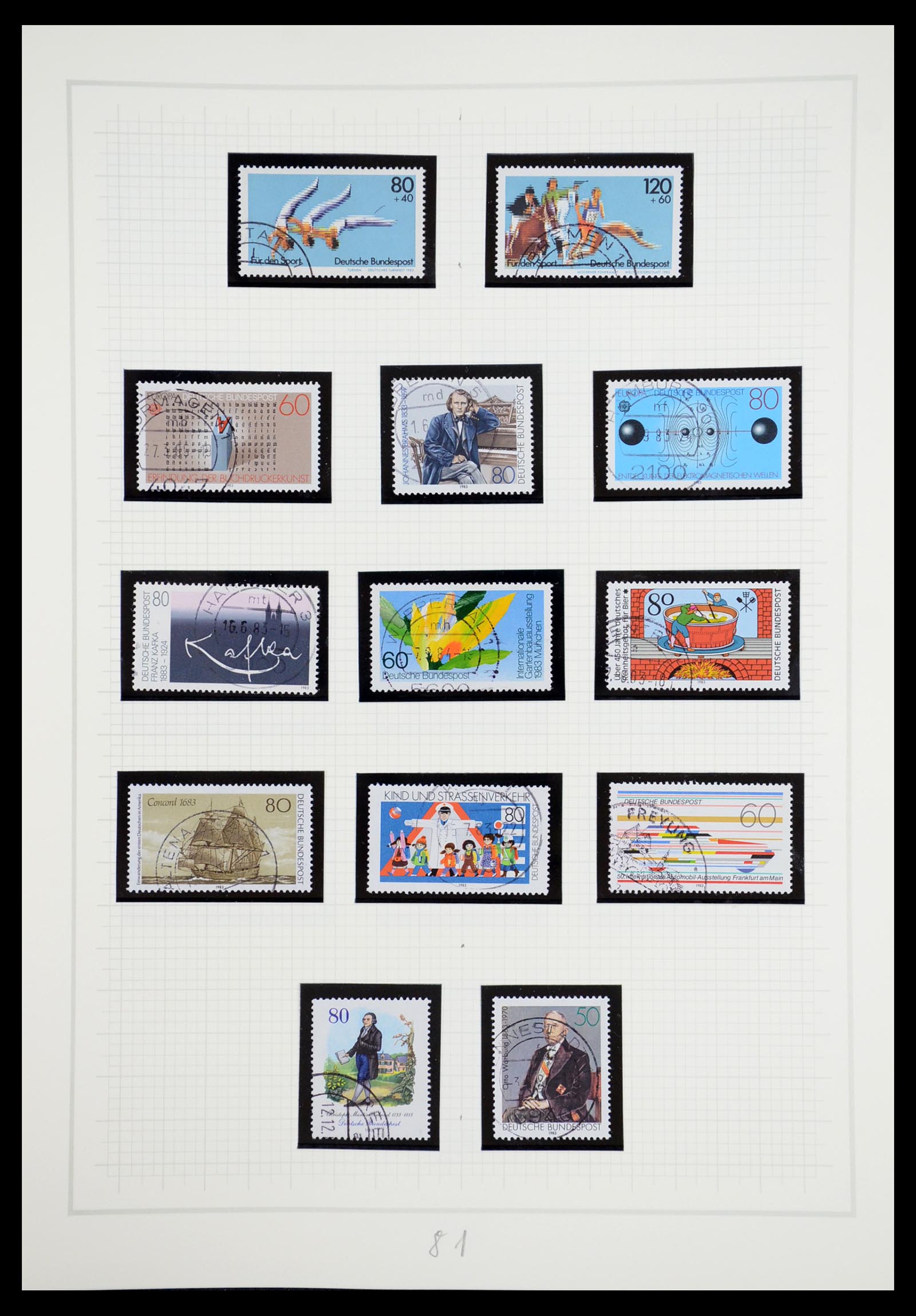 36537 082 - Stamp collection 36537 Bundespost 1949-2012.