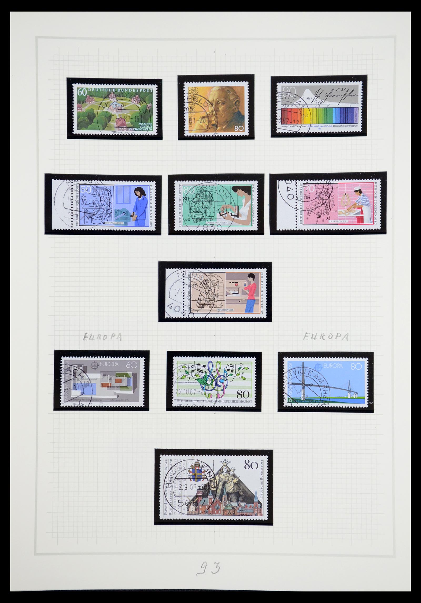 36537 094 - Stamp collection 36537 Bundespost 1949-2012.