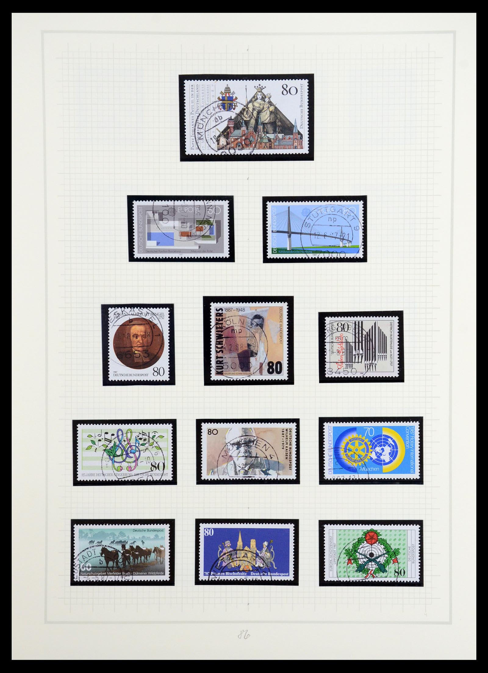36537 102 - Stamp collection 36537 Bundespost 1949-2012.