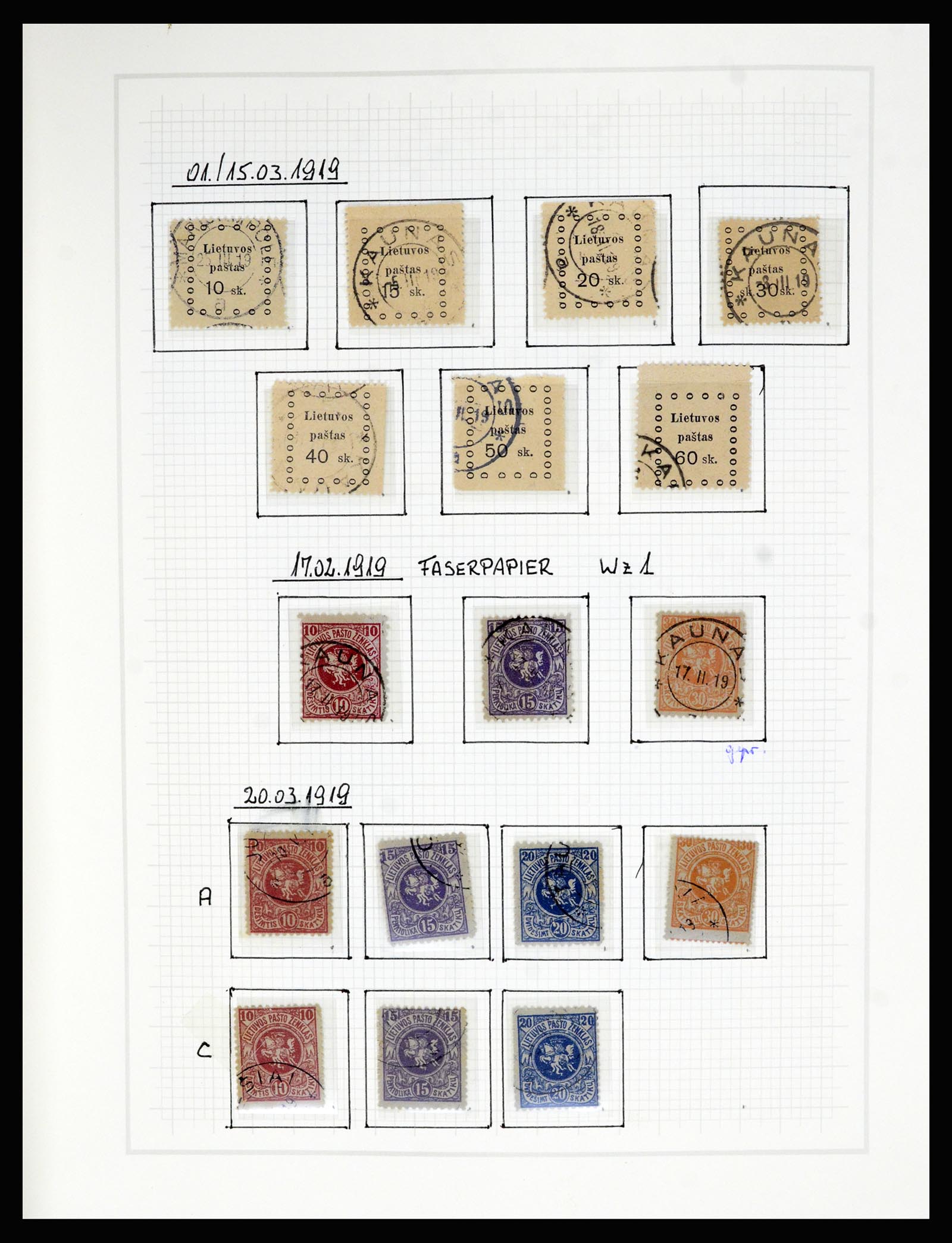 36538 004 - Postzegelverzameling 36538 Litouwen 1918-2019!
