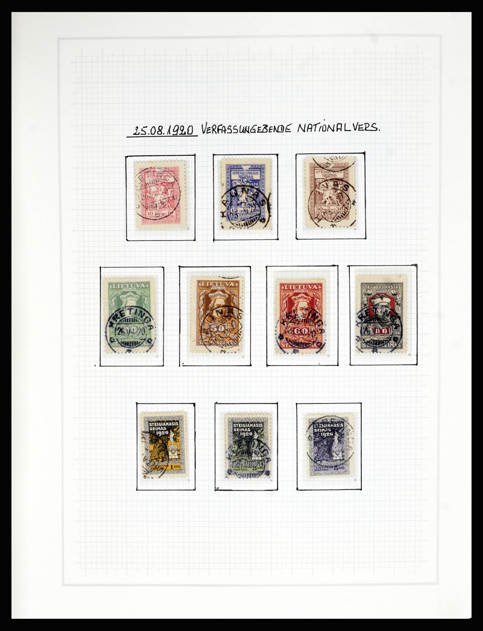 36538 010 - Postzegelverzameling 36538 Litouwen 1918-2019!