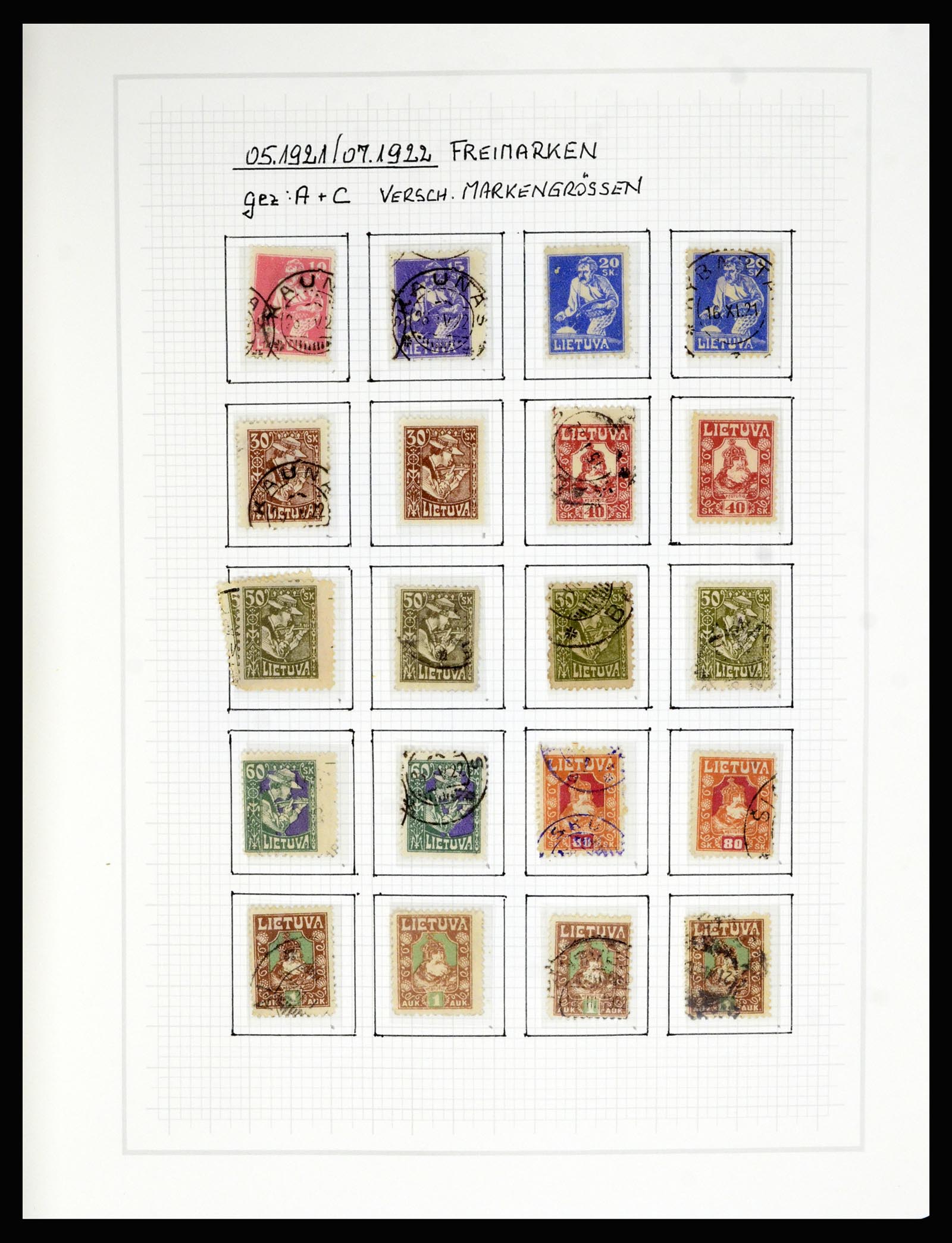 36538 011 - Postzegelverzameling 36538 Litouwen 1918-2019!