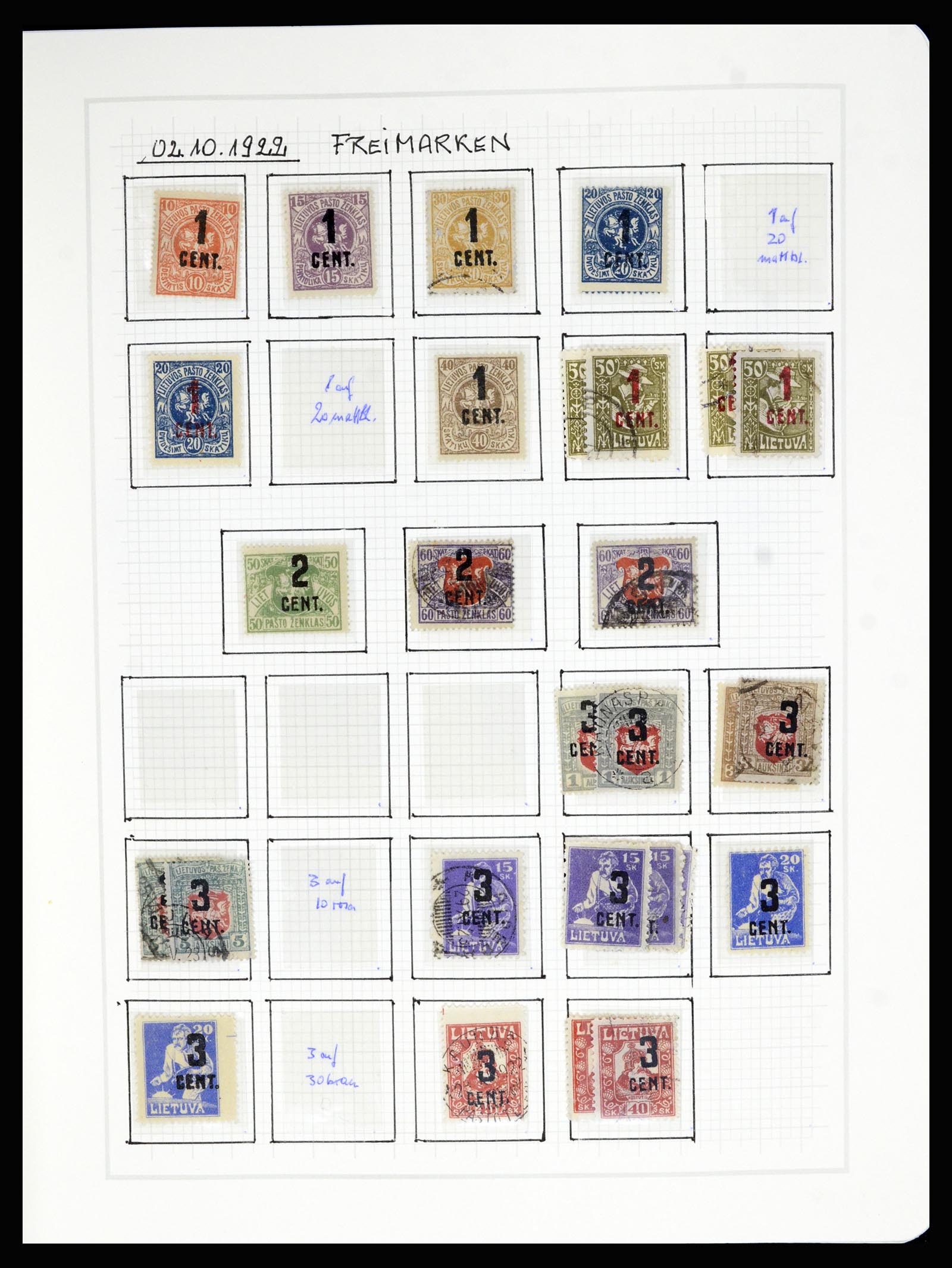 36538 019 - Postzegelverzameling 36538 Litouwen 1918-2019!