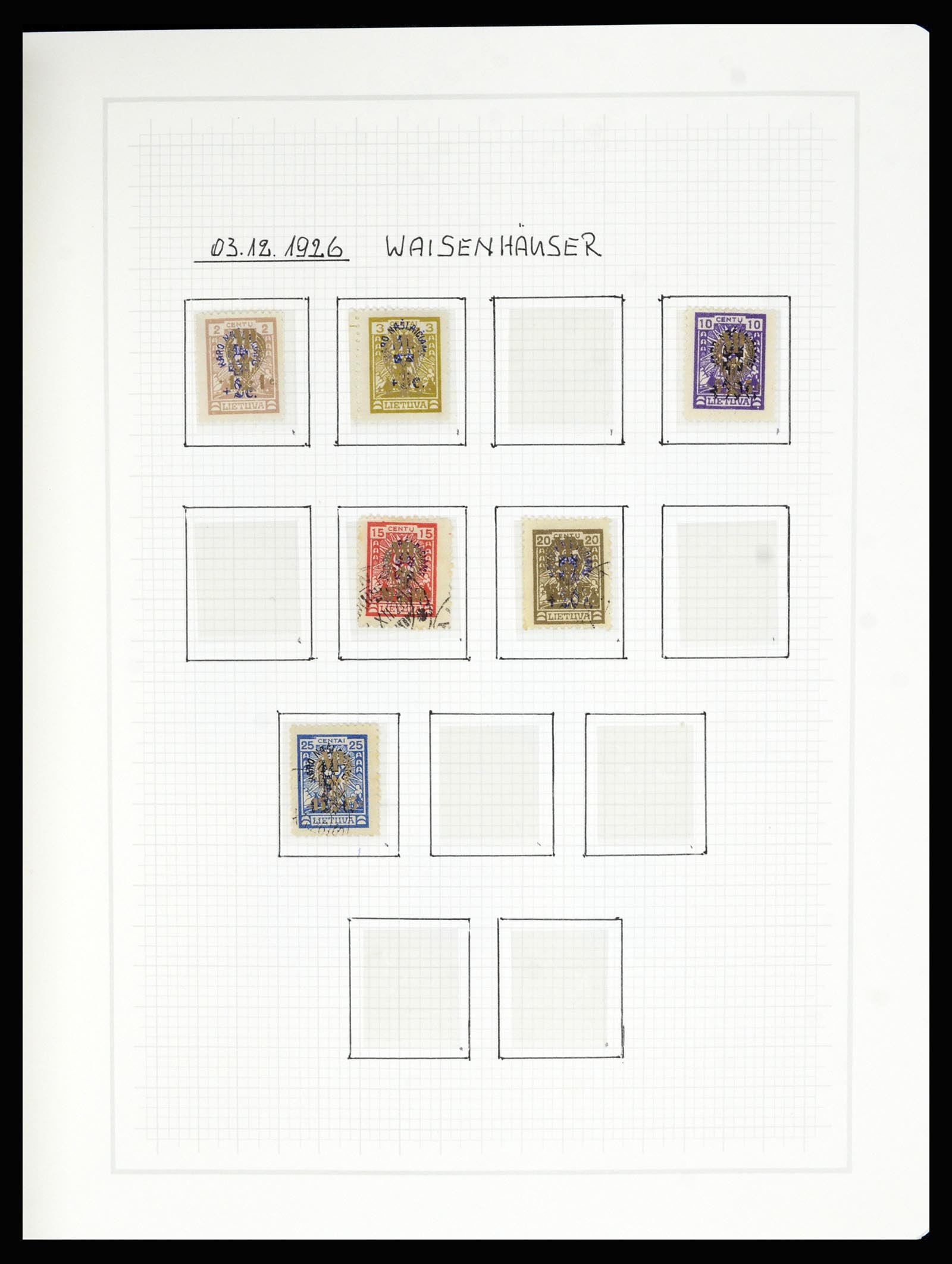 36538 030 - Postzegelverzameling 36538 Litouwen 1918-2019!